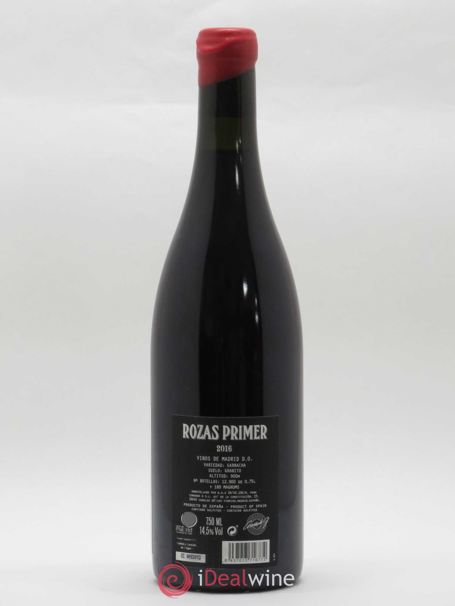 Vinos de Madrid DO Comando G Rozas Primer 2016 - Posten von 1 Flasche - 2