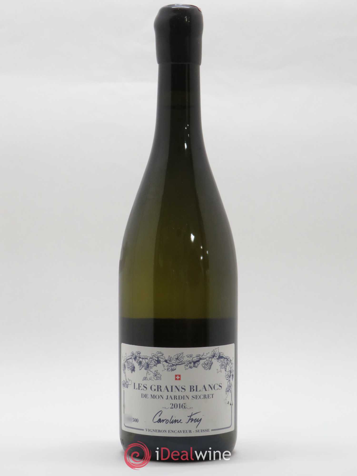 Vins Etrangers Suisse Les Grains blancs de mon Jardin secret Caroline Frey 2016 - Posten von 1 Flasche - 0