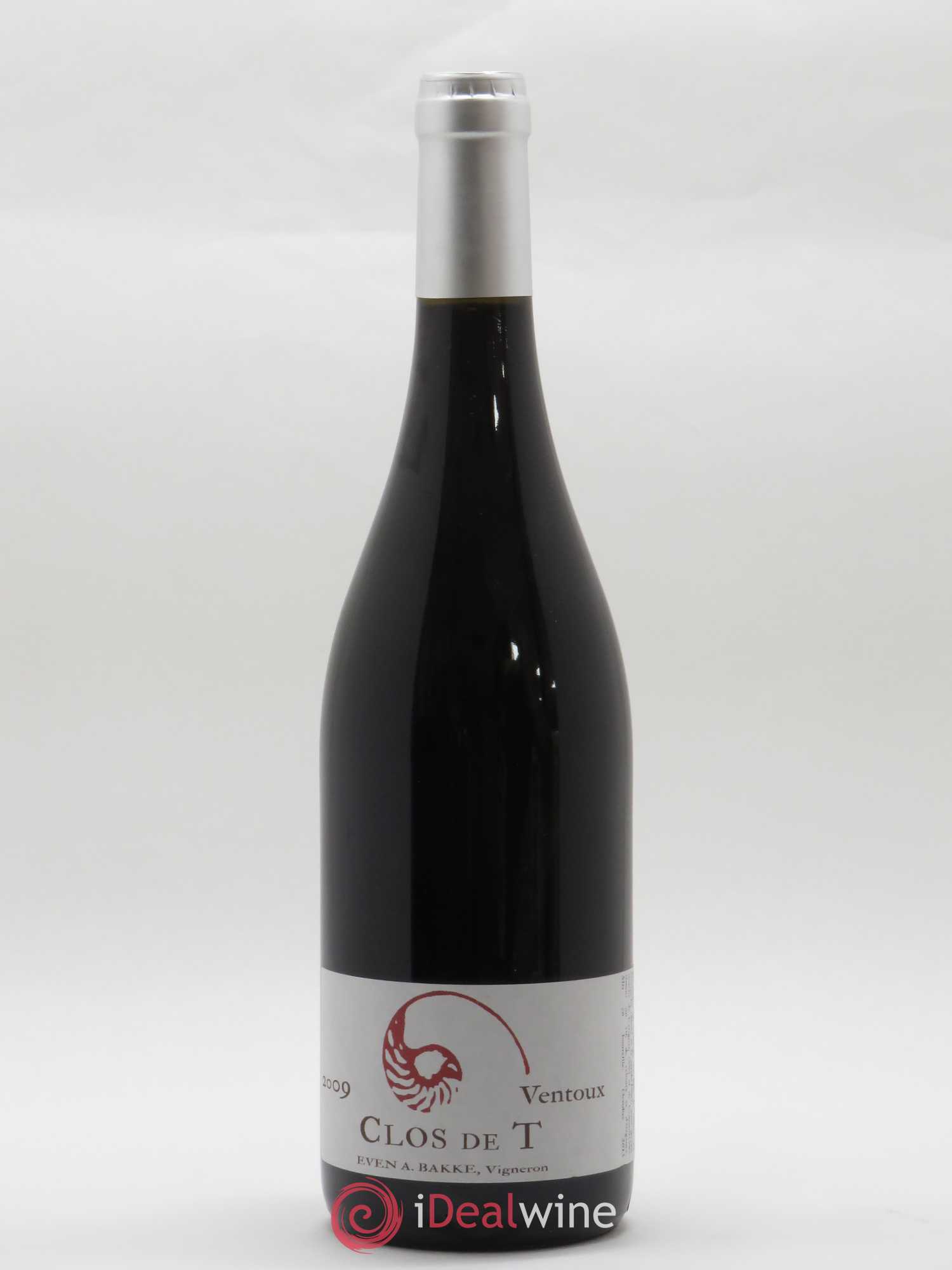 Ventoux Clos de T Even Bakke 2009 - Posten von 1 Flasche - 0