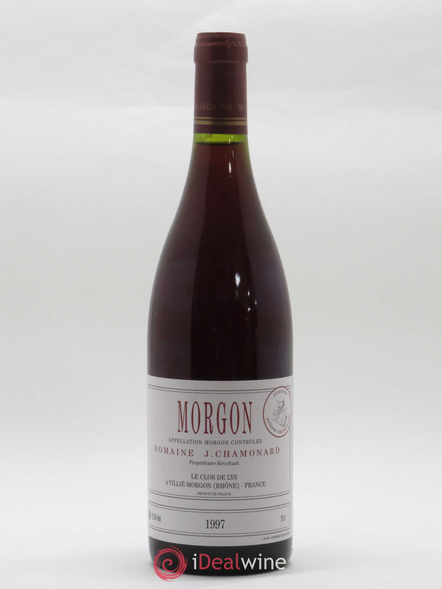 Morgon Clos de Lys Chamonard 1997 - Posten von 1 Flasche - 0
