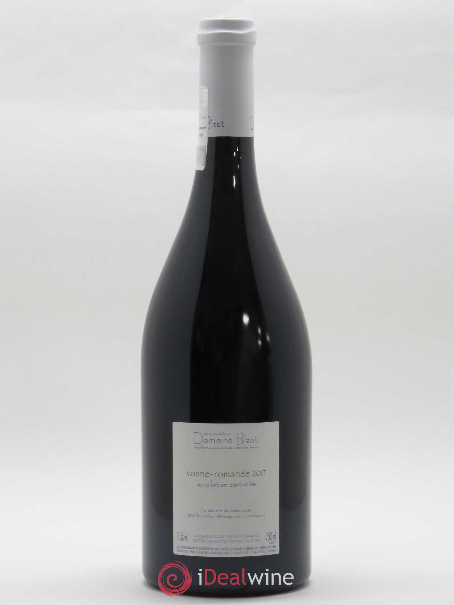 Vosne-Romanée Bizot (Domaine) 2017 - Lot de 1 bouteille - 1