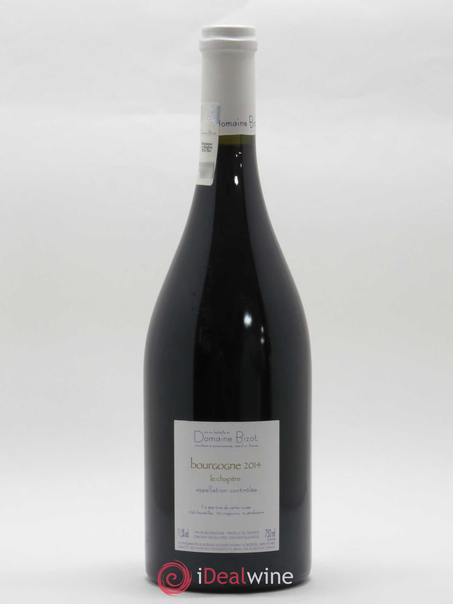 Bourgogne Le Chapitre Bizot (Domaine) 2014 - Lot de 1 bouteille - 1