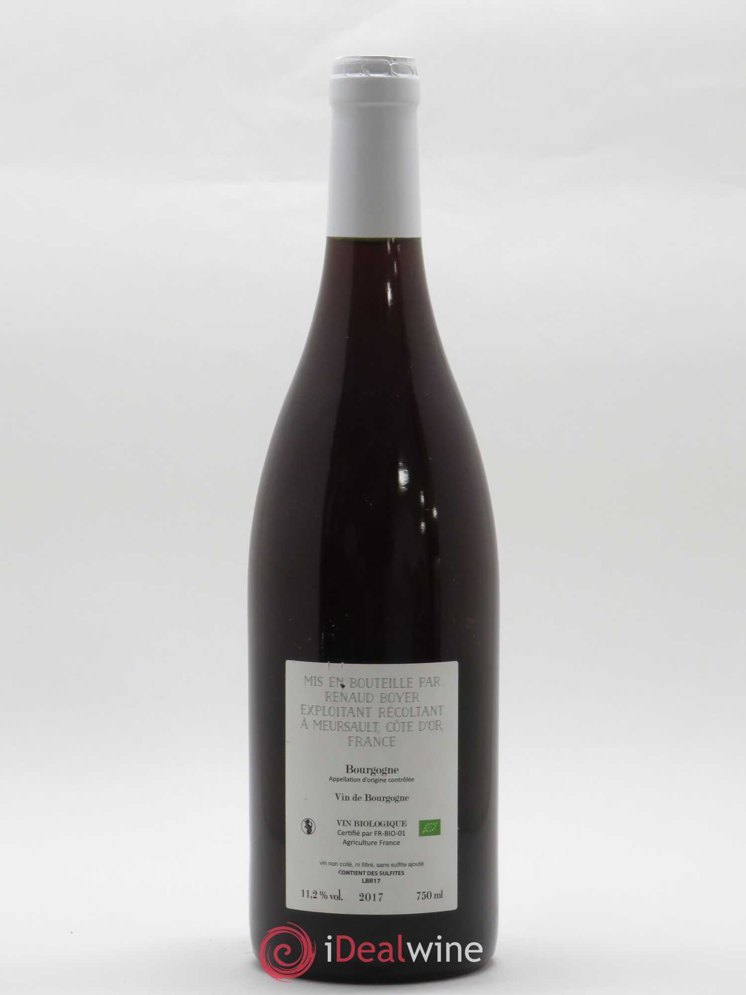 Bourgogne Les Riaux Renaud Boyer 2017 - Lot de 1 bouteille - 1
