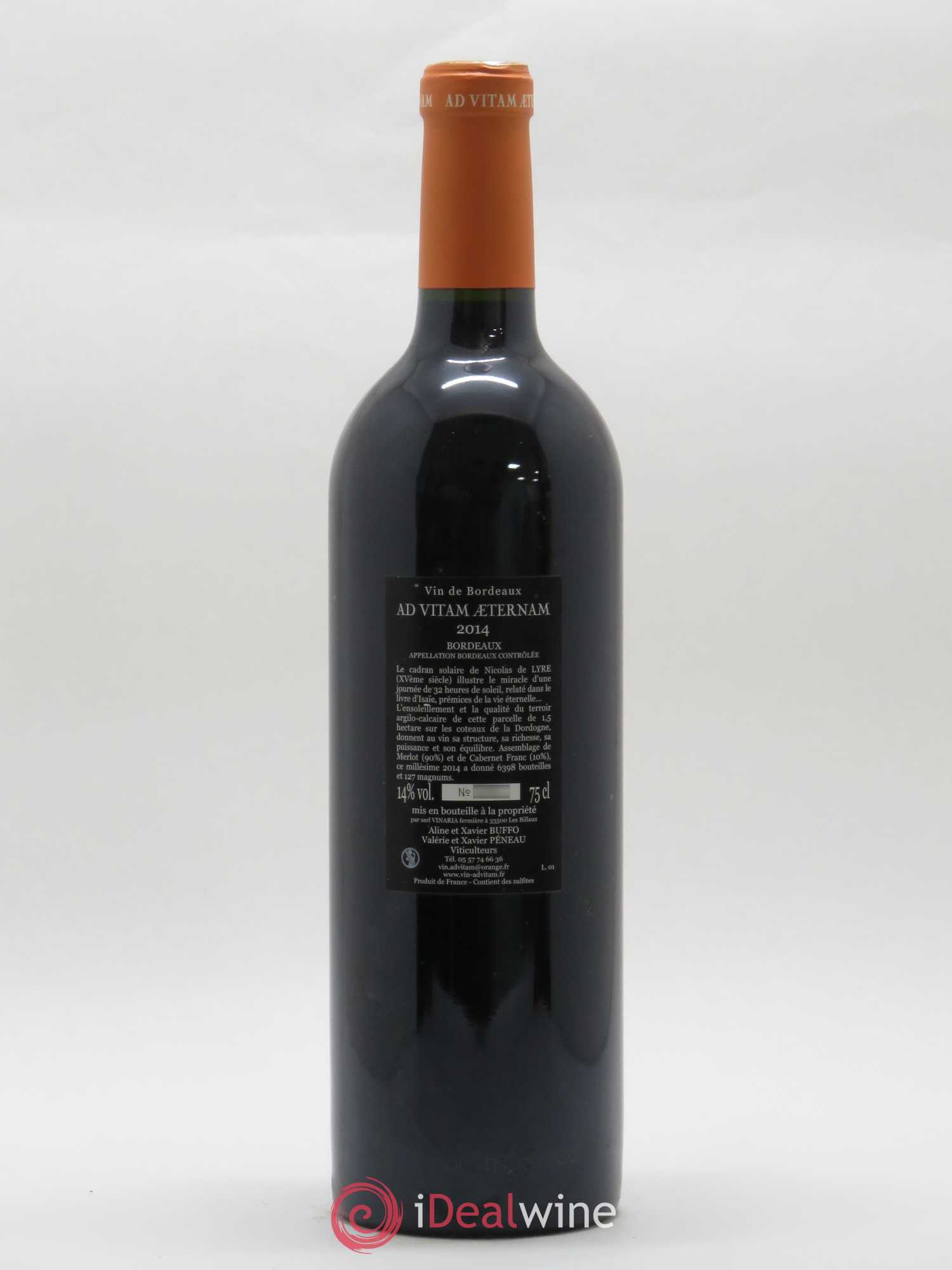 Bordeaux Ad Vitam Aeternam 2014 - Posten von 1 Flasche - 1