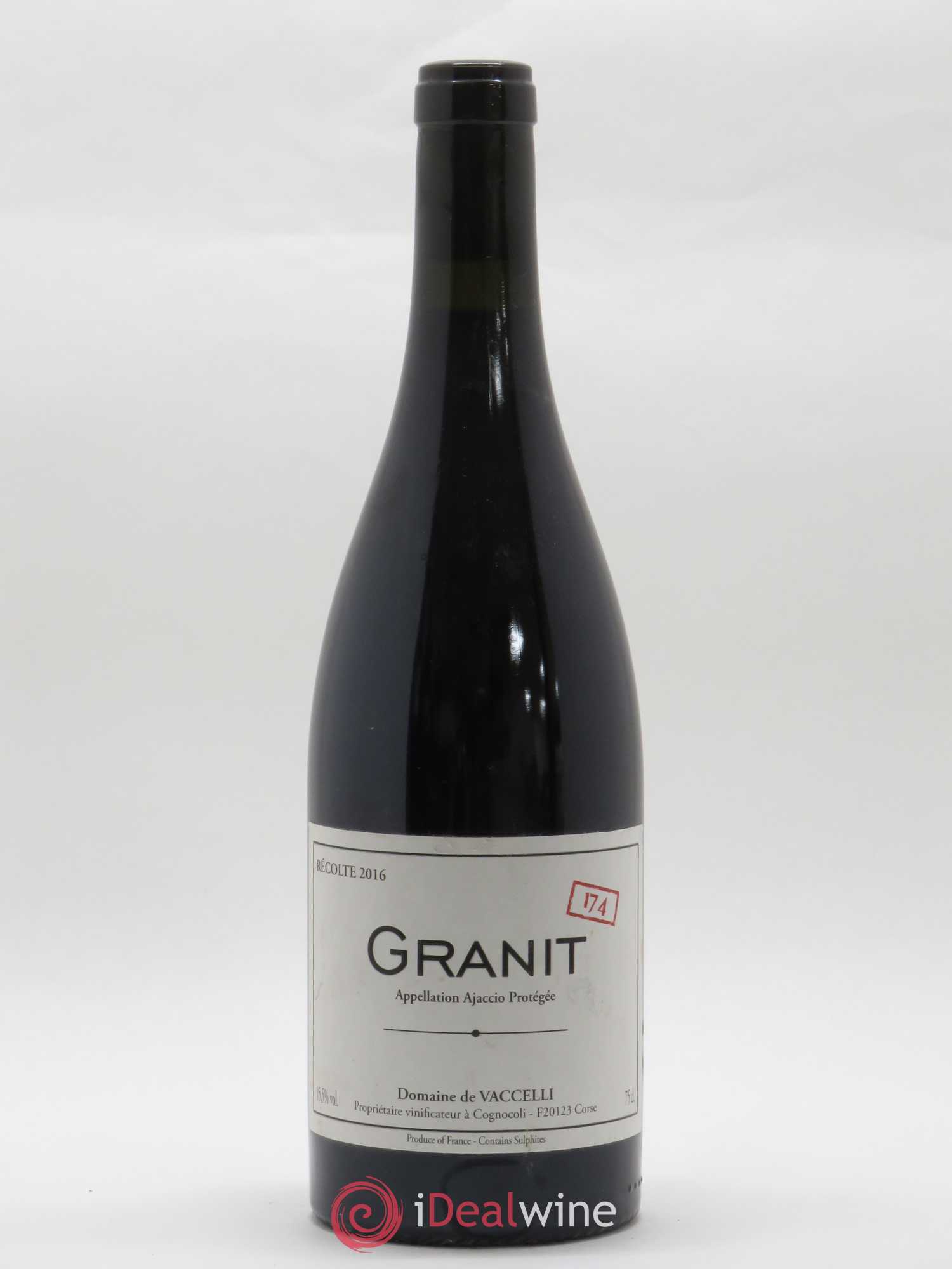 Ajaccio Domaine Vaccelli Granit 174 2016 - Posten von 1 Flasche - 0