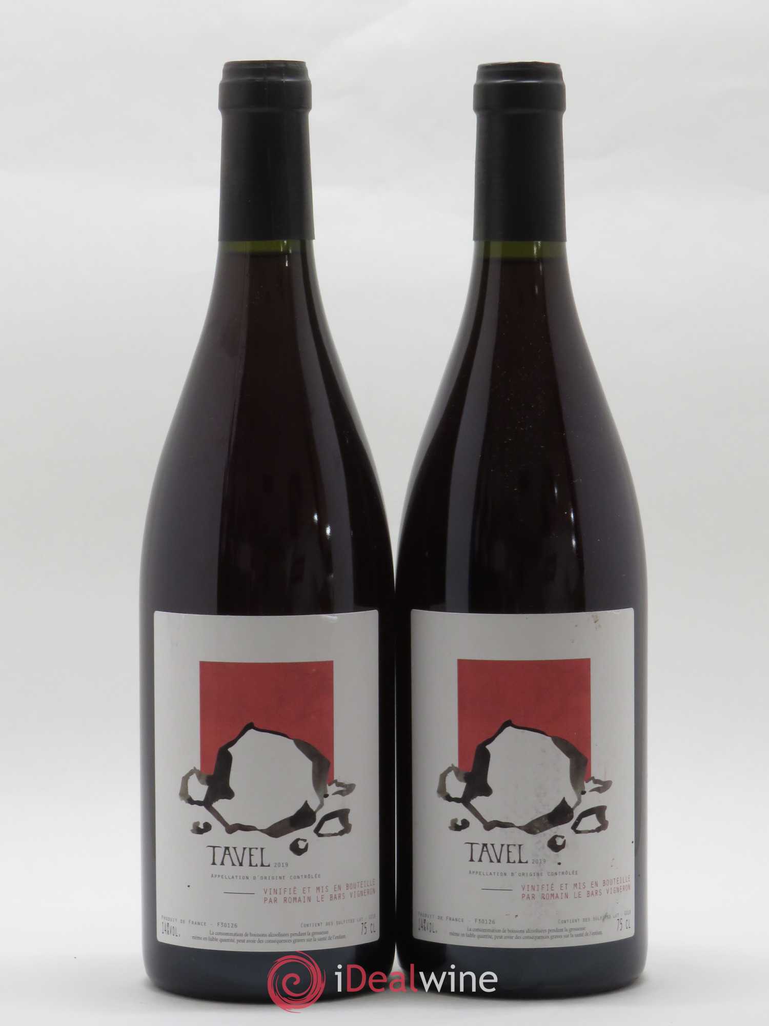 Tavel Romain Le Bars 2019 - Lot de 2 bouteilles - 0