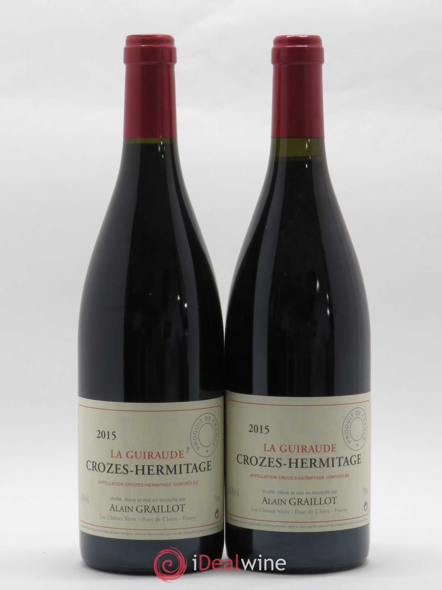 Crozes-Hermitage La Guiraude Domaine Graillot 2015 - Lot de 2 bouteilles - 0