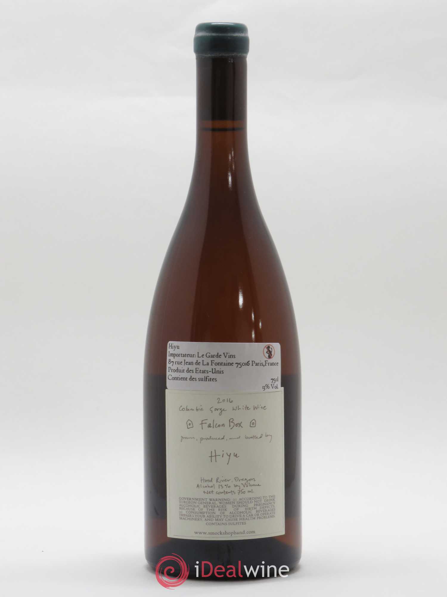 USA Colombia Gorge Hiyu Oregon Falcon box (sans prix de réserve) 2016 - Posten von 1 Flasche - 1