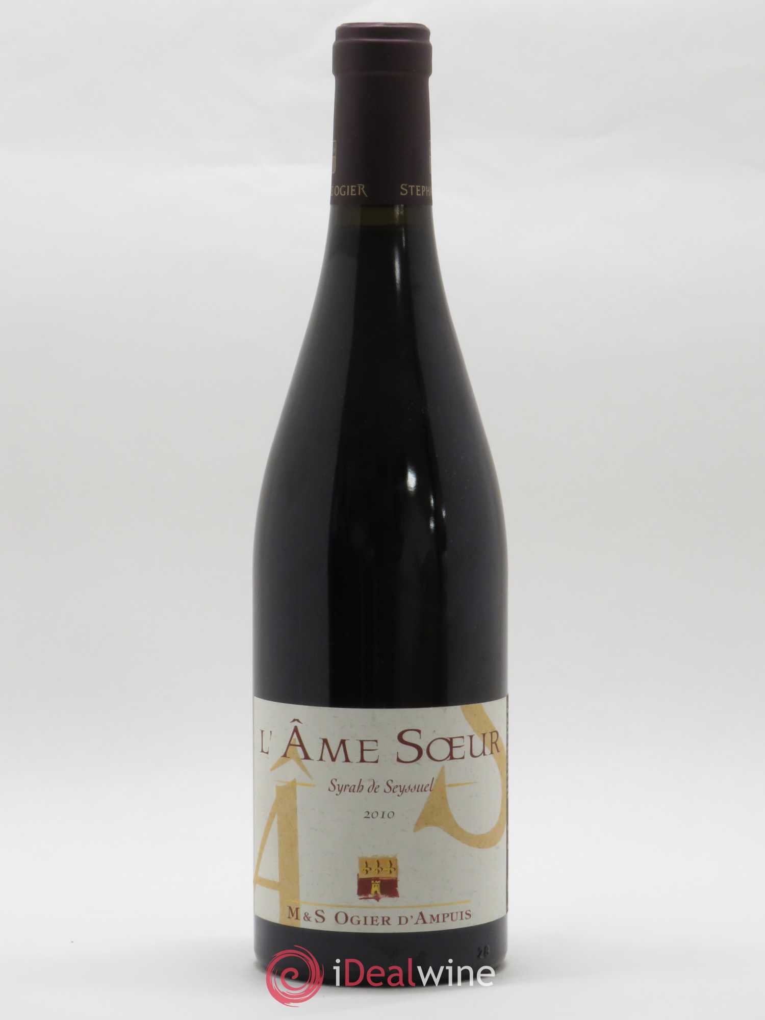 Collines Rhodaniennes L'Ame Soeur Syrah de Seyssuel Stéphane Ogier 2010 - Lot de 1 bouteille - 0
