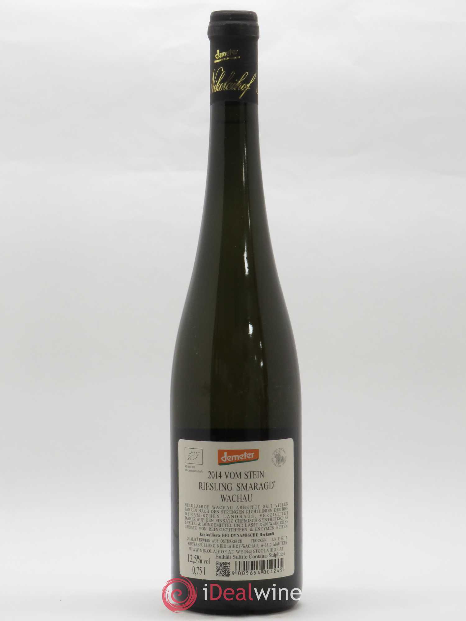 Autriche Riesling Smaragd Nikolaihof Vom Stein  Wachau 2014 - Posten von 1 Flasche - 1