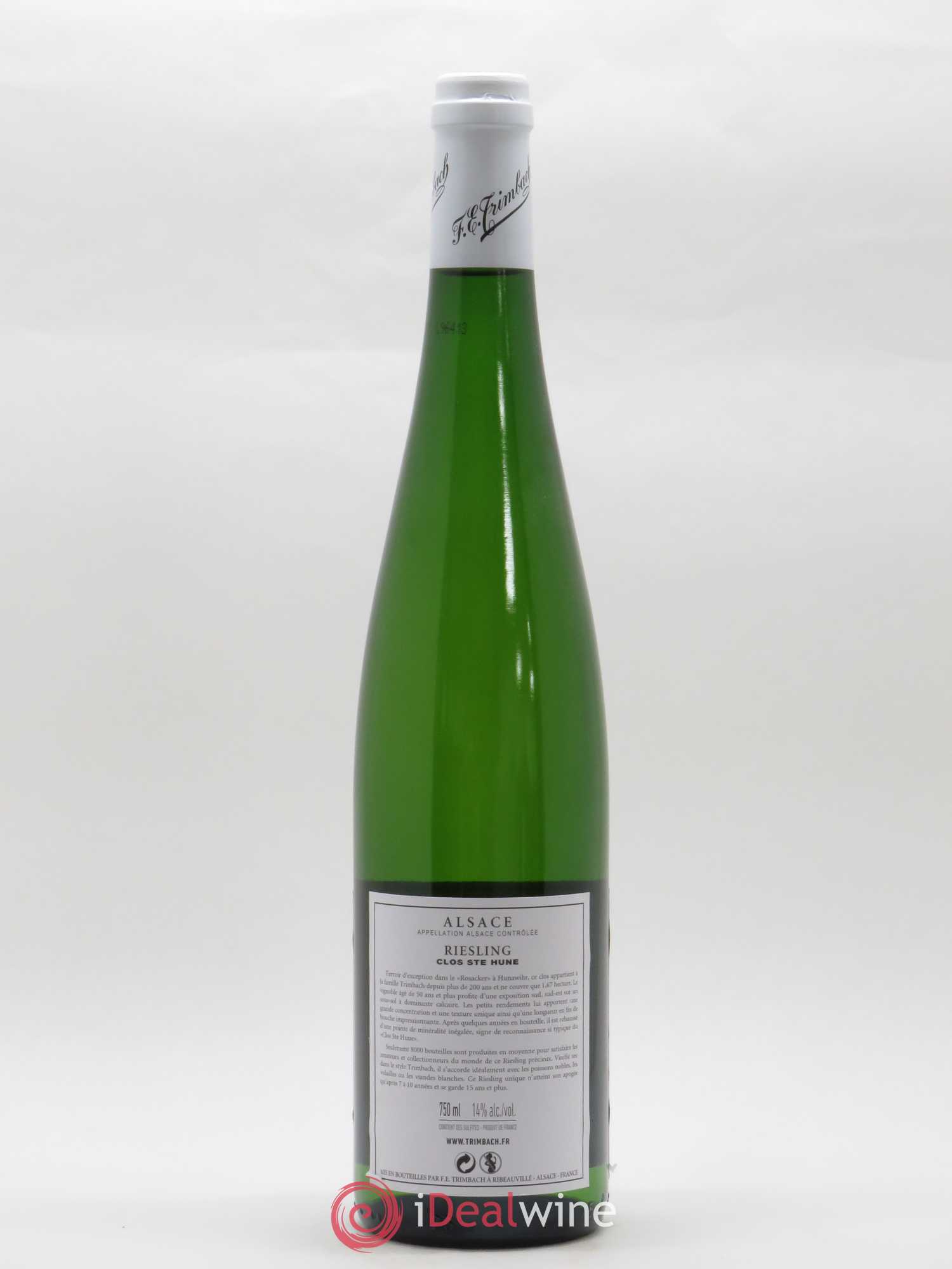Alsace Riesling Clos Sainte-Hune Trimbach (Domaine) 2014 - Lot de 1 bouteille - 1