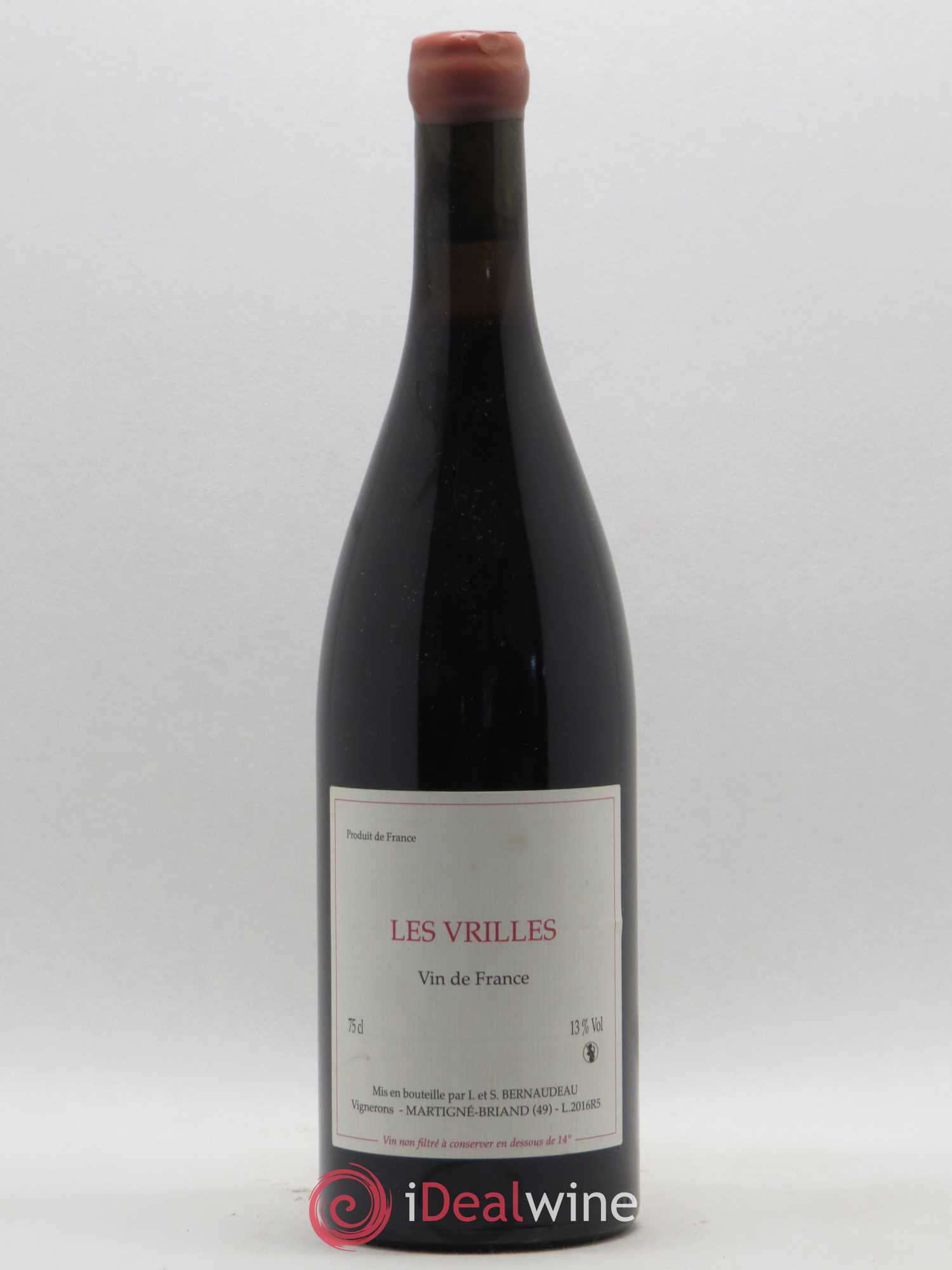 Vin de France Les Vrilles Stéphane Bernaudeau (Domaine) 2016 - Lot de 1 bouteille - 0