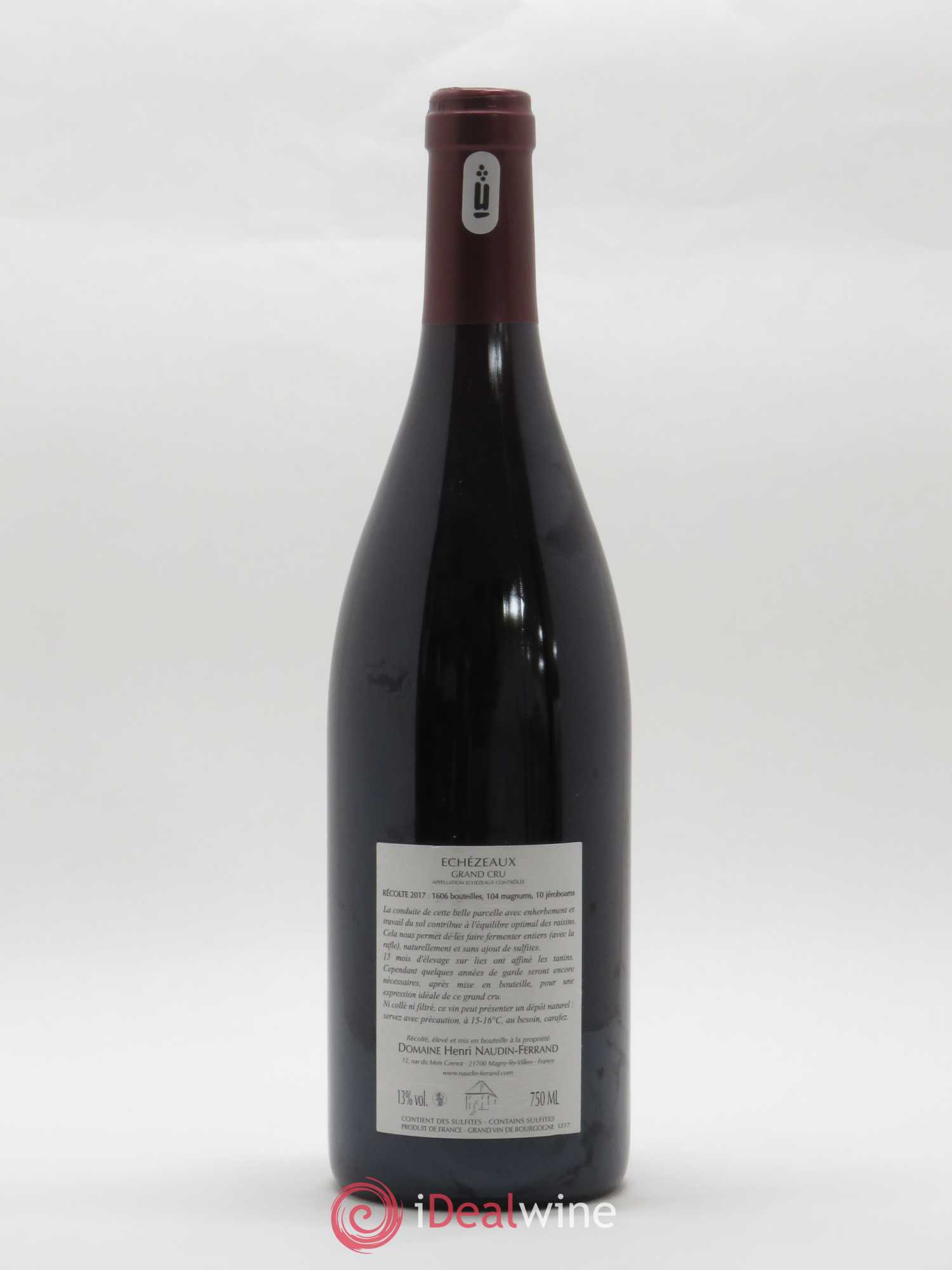 Echezeaux Grand Cru Naudin-Ferrand (Domaine) 2017 - Lot de 1 bouteille - 1