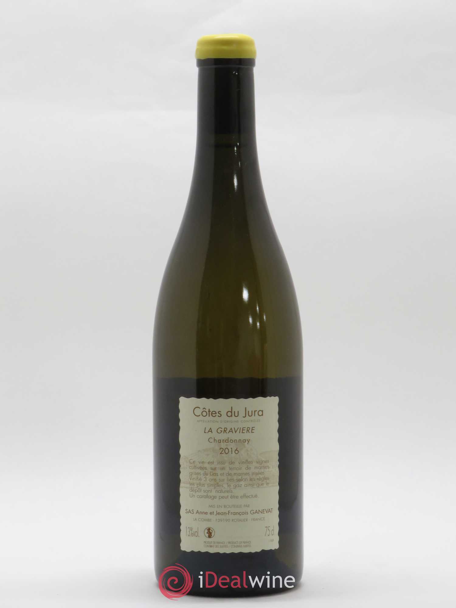 Côtes du Jura La Gravière Anne et Jean François Ganevat 2016 - Lot de 1 bouteille - 1