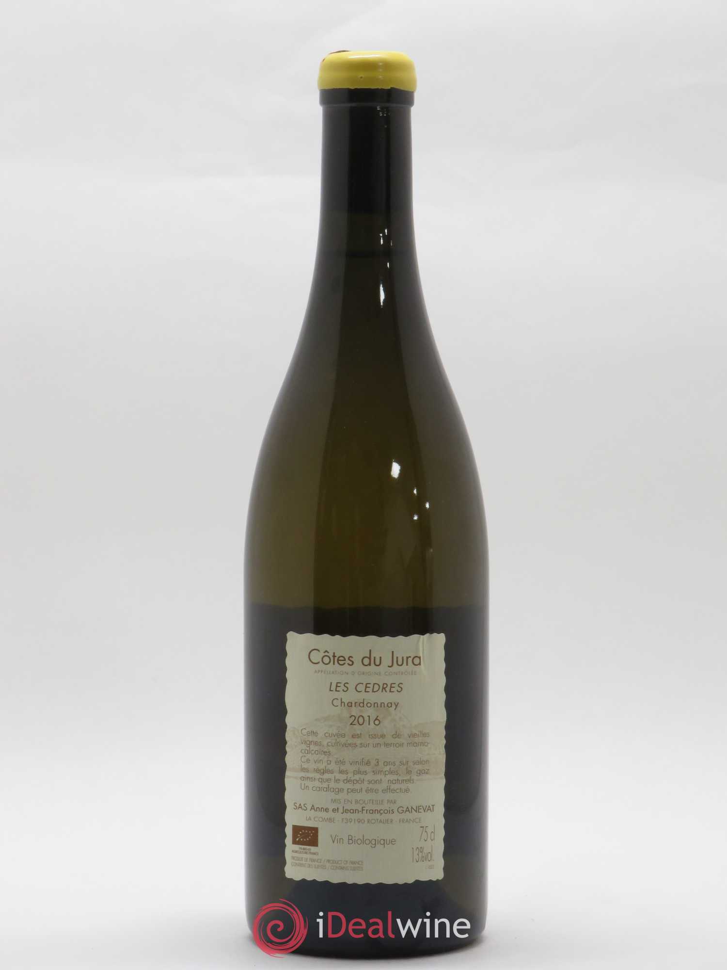 Vin de France (anciennement Côtes du Jura) Les Cèdres Anne et Jean François Ganevat 2016 - Lot de 1 bouteille - 1