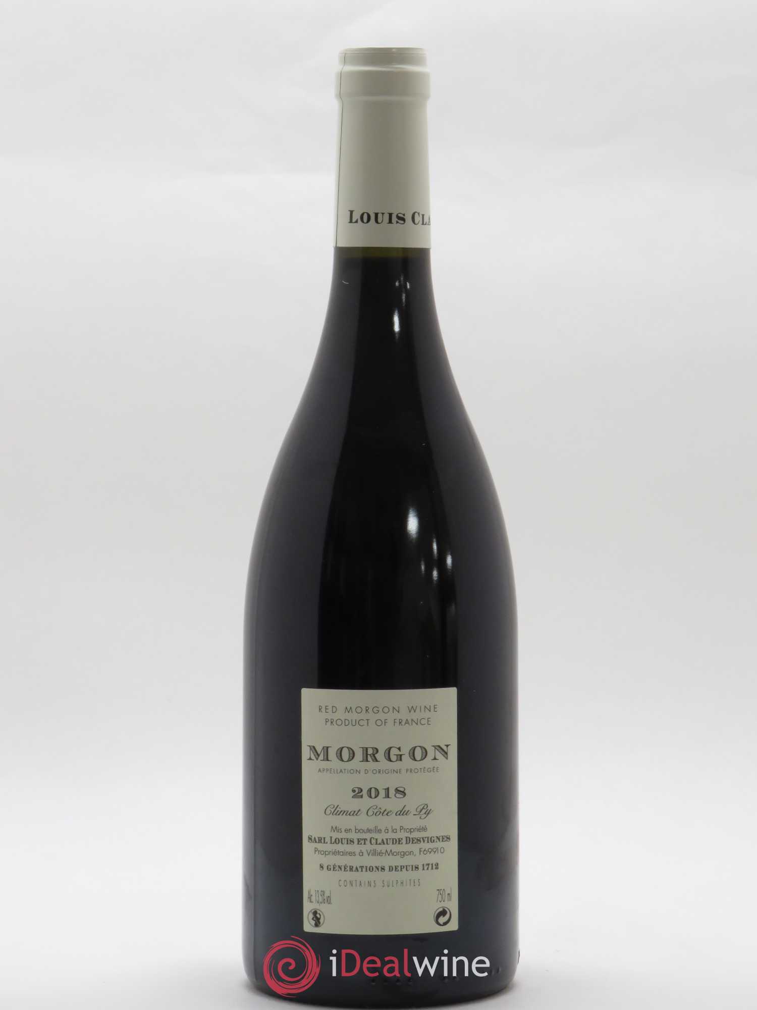 Morgon Côte de Py Javernières Louis-Claude Desvignes 2018 - Lot de 1 bouteille - 1