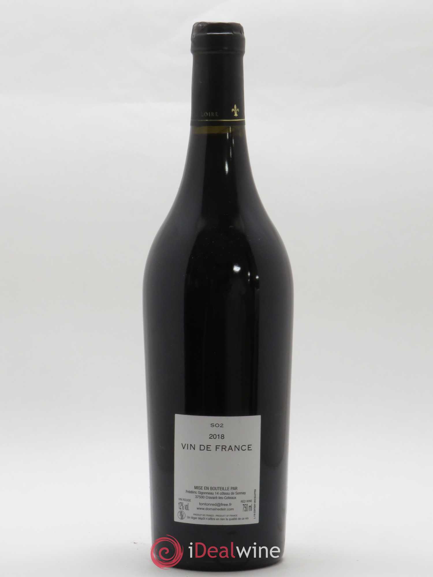 Vin de France SO2 Fred Sigonneau 2018 - Lot of 1 bottle - 1