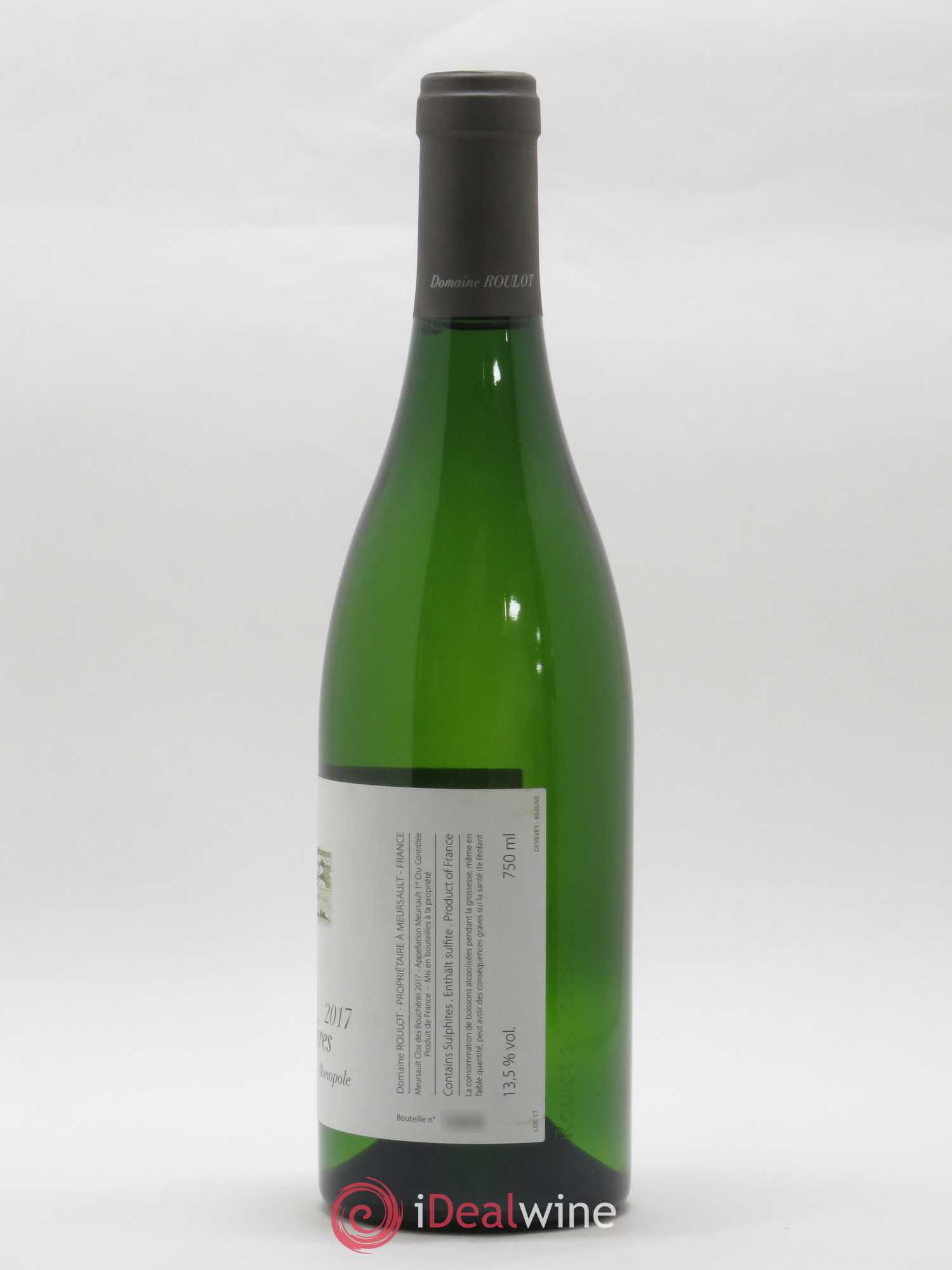 Meursault 1er Cru Clos des Bouchères Roulot (Domaine) 2017 - Lot de 1 bouteille - 1