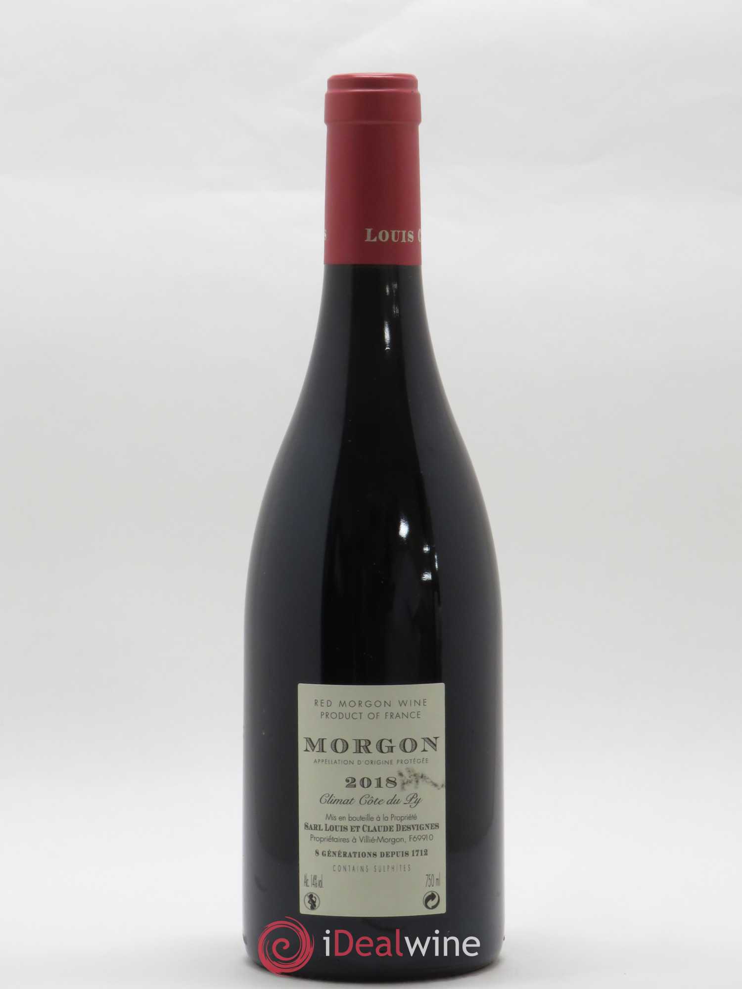 Morgon Côte du Py Louis-Claude Desvignes 2018 - Lot de 1 bouteille - 1