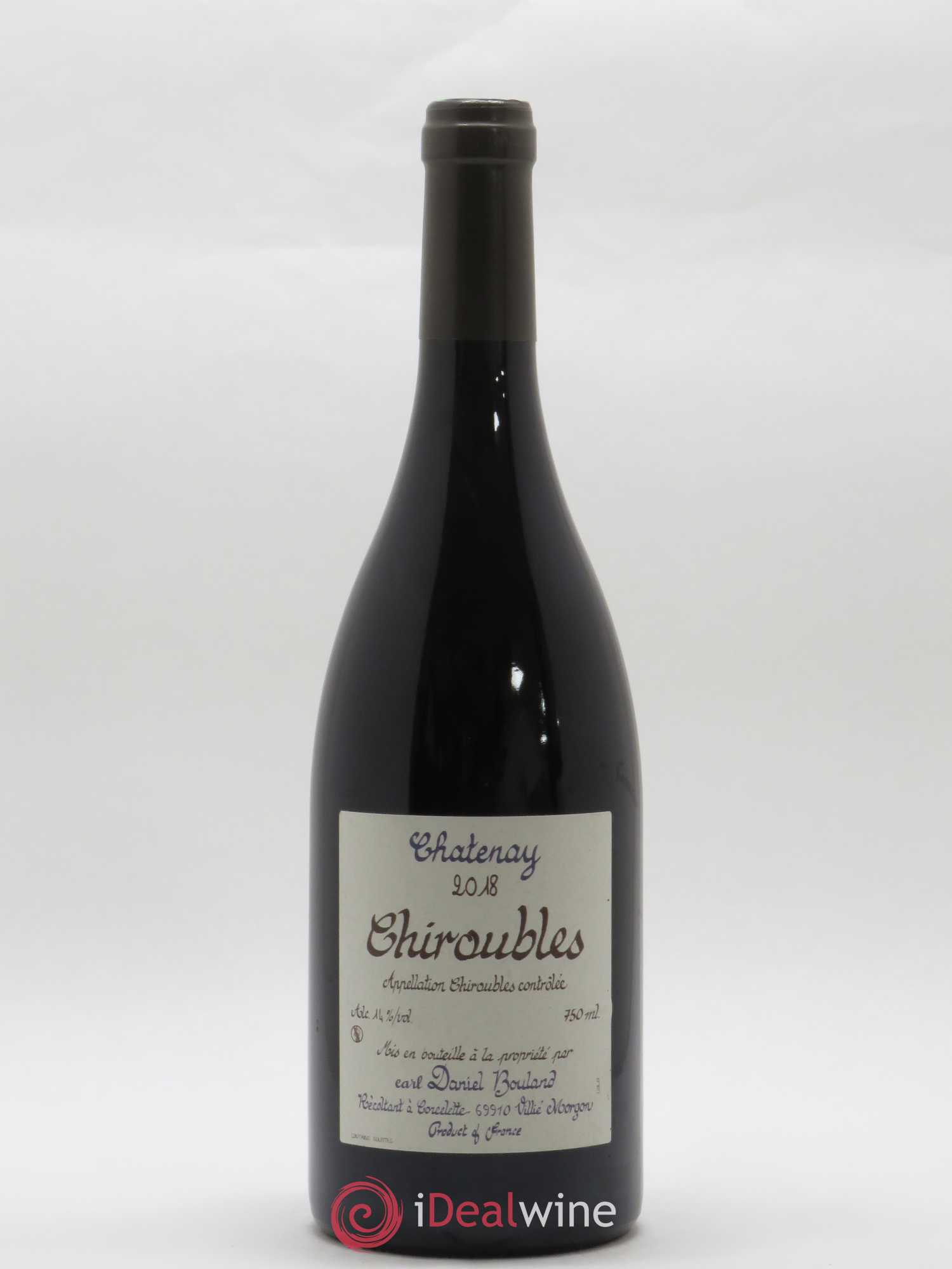 Chiroubles Chatenay Daniel Bouland (Domaine) 2018 - Lot de 1 bouteille - 0