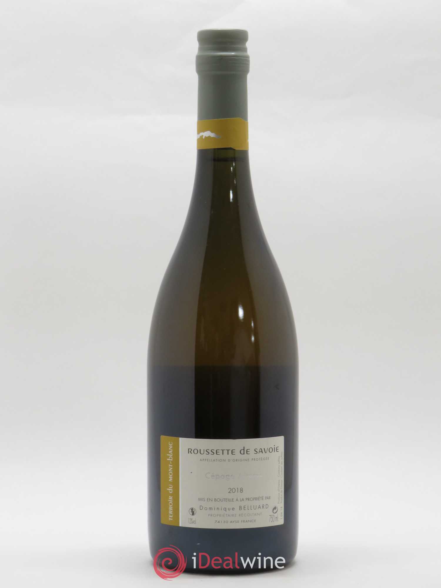 Vin de Savoie Pur Jus 100% Domaine Belluard Roussette de Savoie Cépage Altesse 2018 - Lot de 1 bouteille - 1