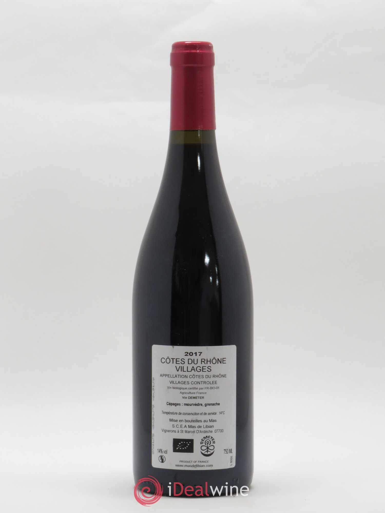 Côtes-du-Rhône Villages La Calade Mas de Libian 2017 - Posten von 1 Flasche - 1