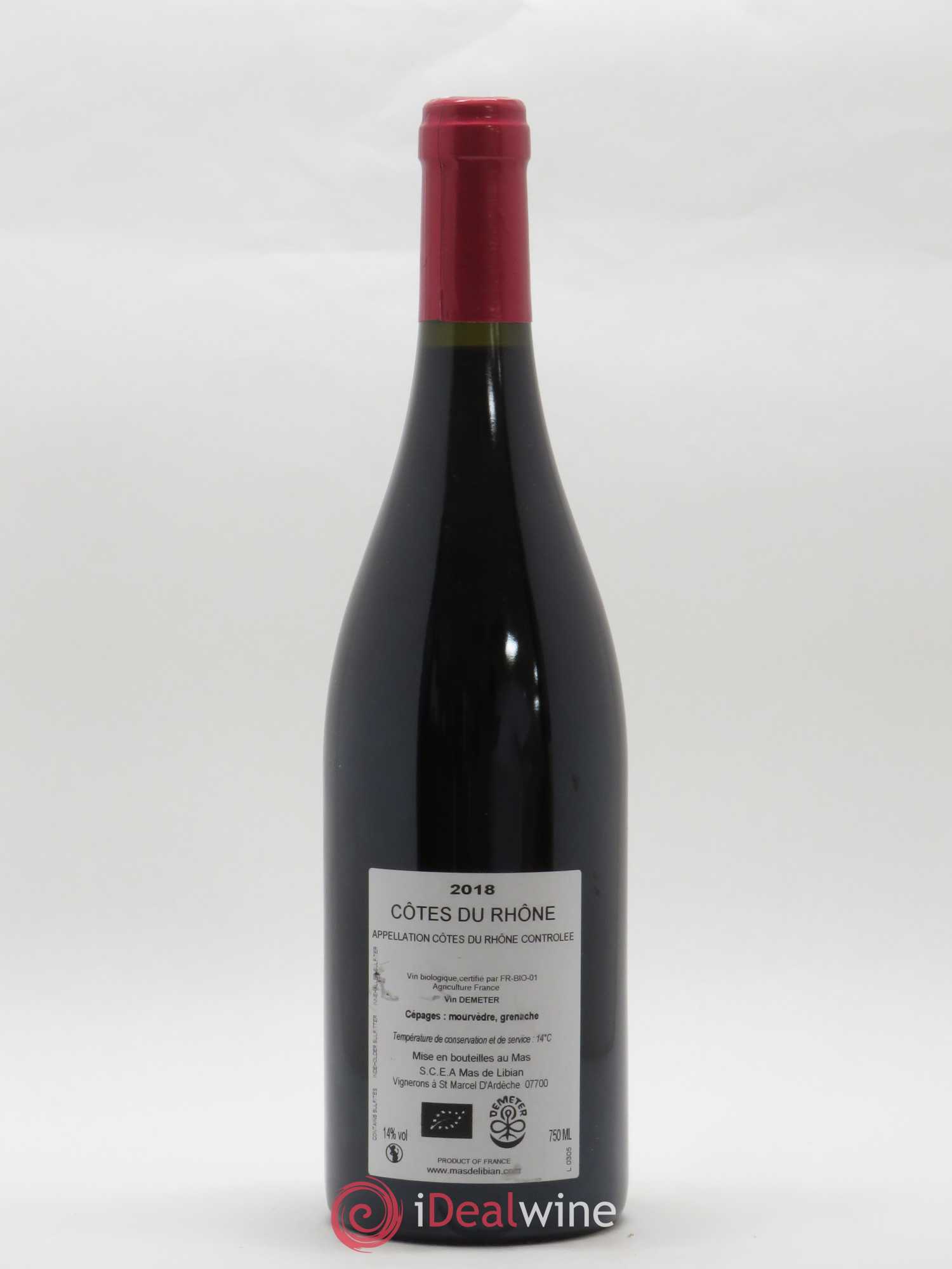 Côtes-du-Rhône La Calade Mas de Libian 2018 - Posten von 1 Flasche - 1