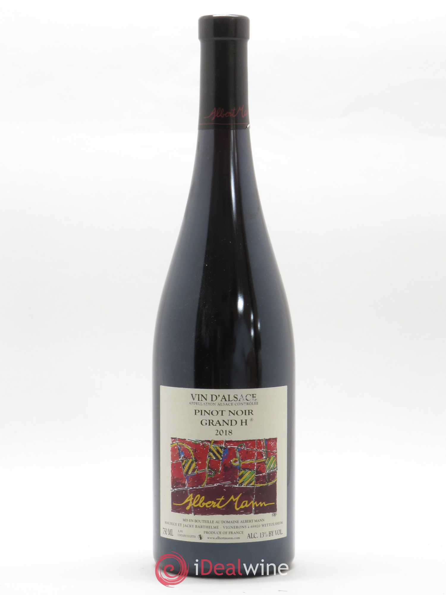 Alsace Pinot Noir Grand H Albert Mann 2018 - Posten von 1 Flasche - 0