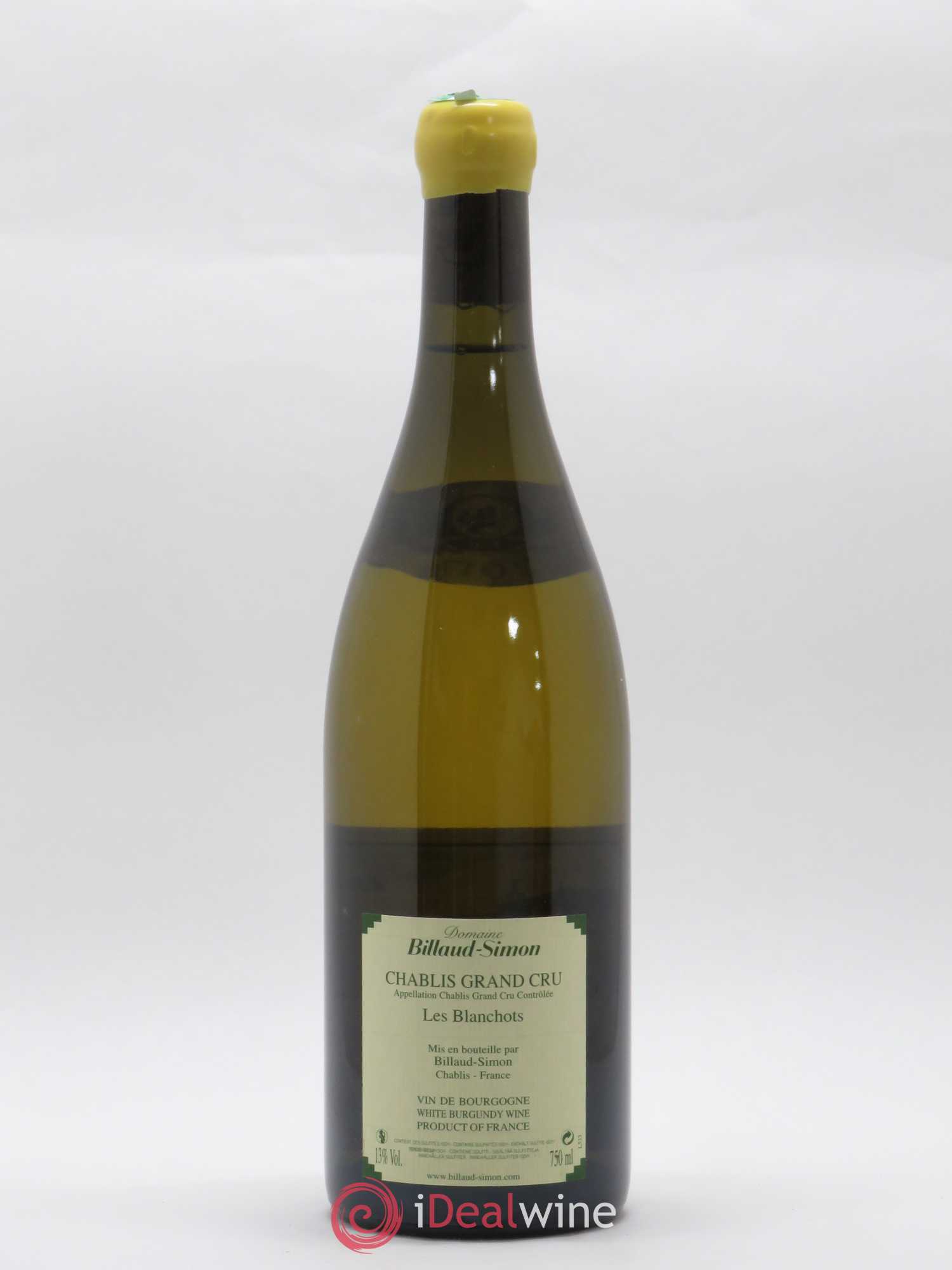 Chablis Grand Cru Les blanchots Billaud-Simon 2017 - Posten von 1 Flasche - 1