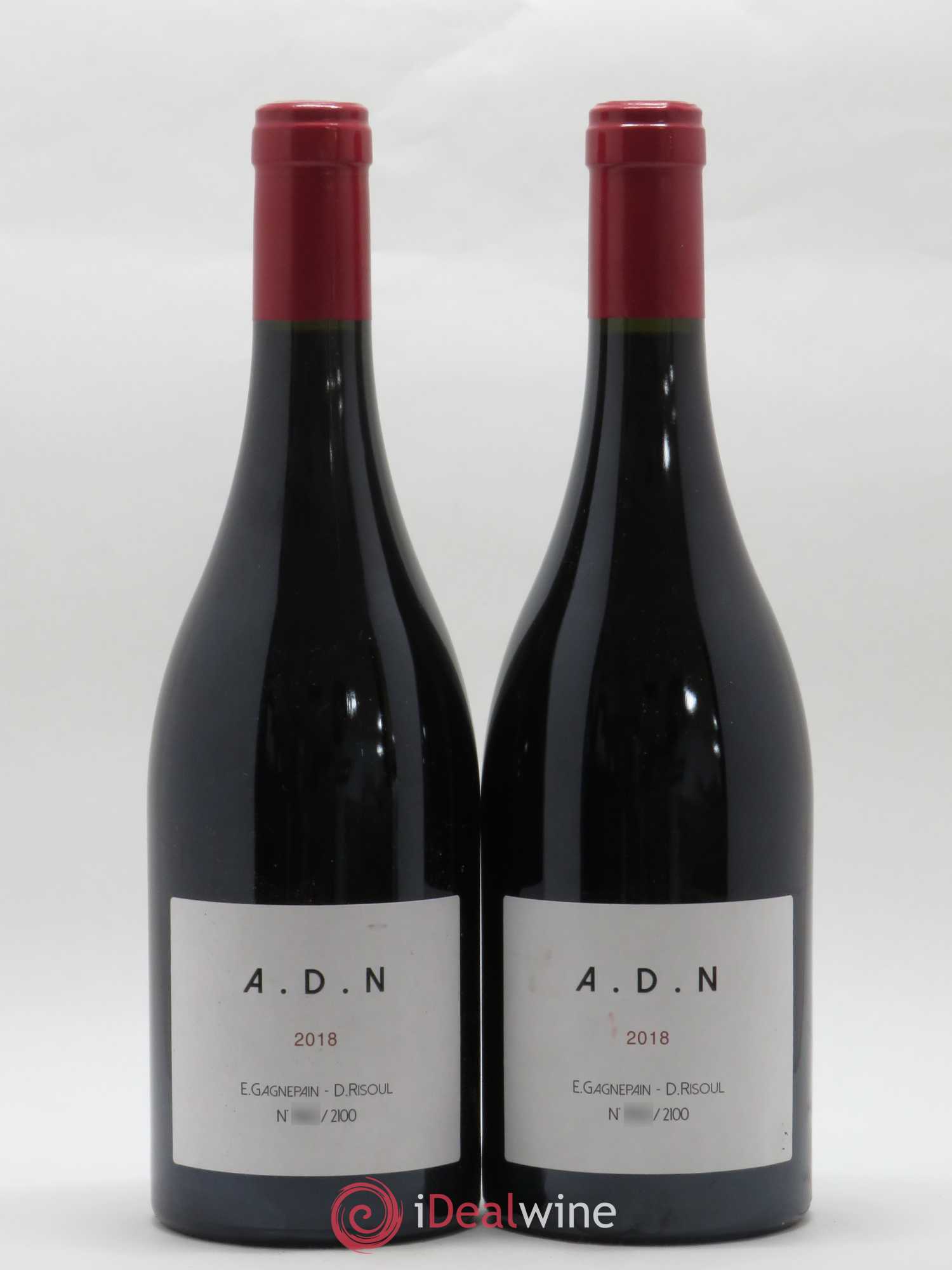 Côtes-du-Rhône Gagnepain Risoul ADN (sans prix de réserve) 2018 - Posten von 2 Flaschen - 0