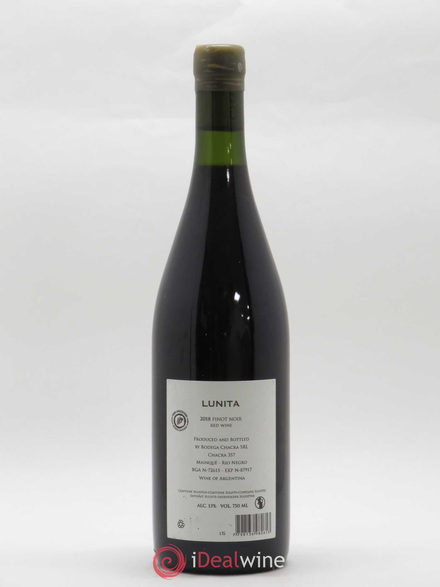 Vins Etrangers Patagonie Bodega Chacra Lunita 2018 - Posten von 1 Flasche - 1