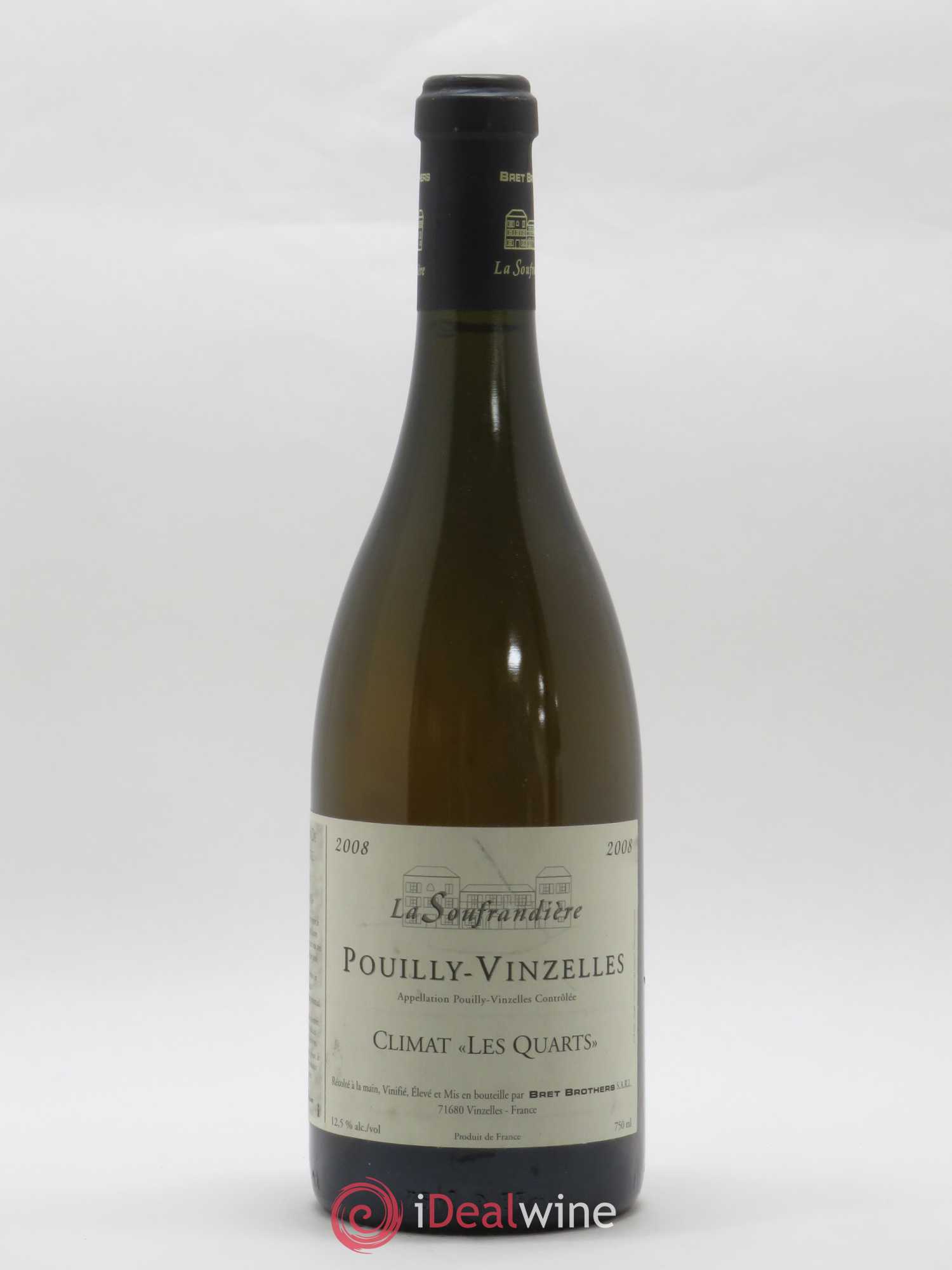 Pouilly-Vinzelles Les Quarts La Soufrandière - Bret Brothers 2008 - Lot de 1 bouteille - 0