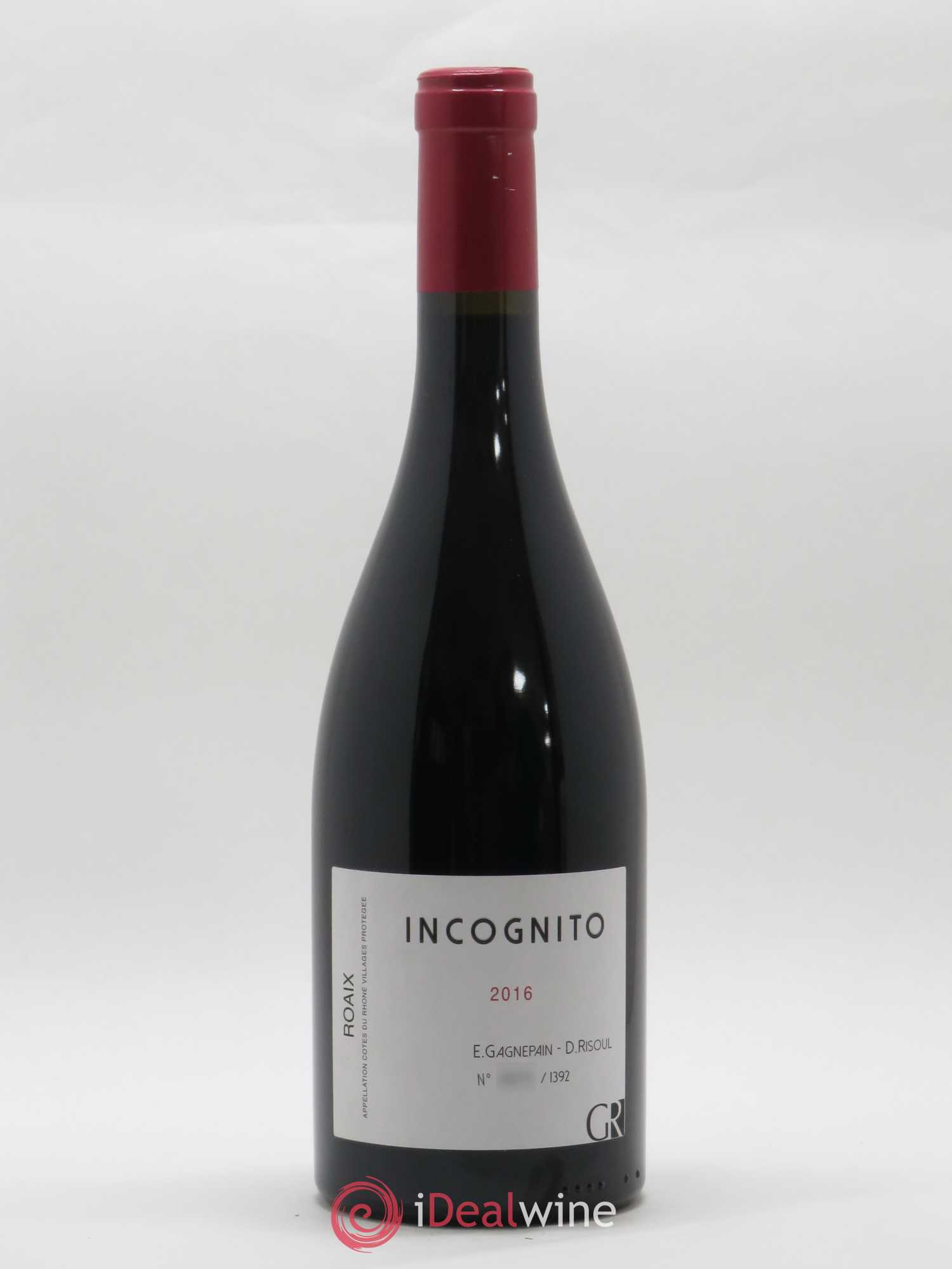 Côtes-du-Rhône Villages Roaix Gagnepain Risoul Incognito (sans prix de réserve) 2016 - Posten von 1 Flasche - 0