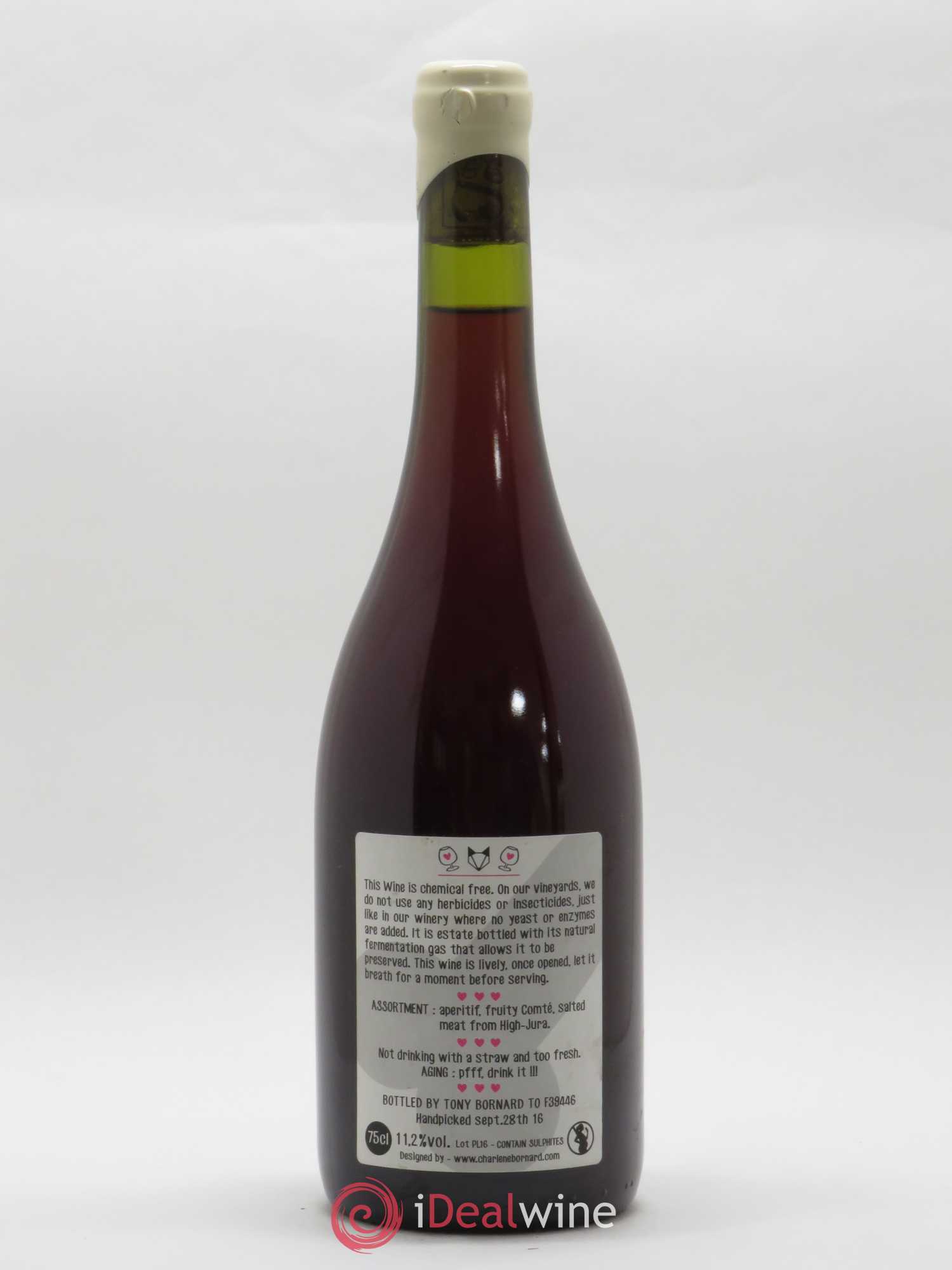 Vin de France Le vin de Ploussard ouvre l'esprit Tony Bornard 2016 - Posten von 1 Flasche - 1