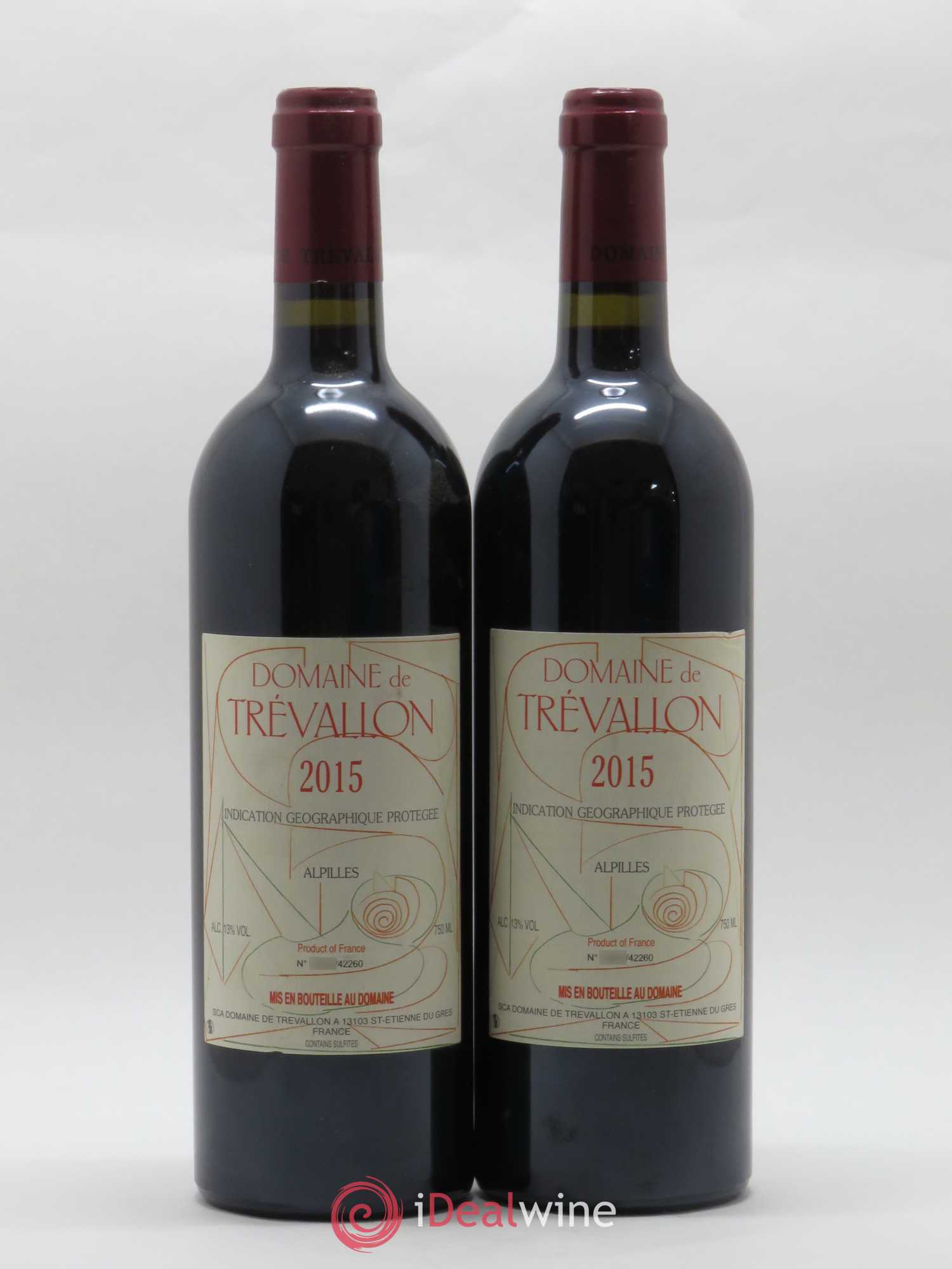 Alpilles Trévallon (Domaine de) Eloi Dürrbach 2015 - Lot de 2 bouteilles - 0