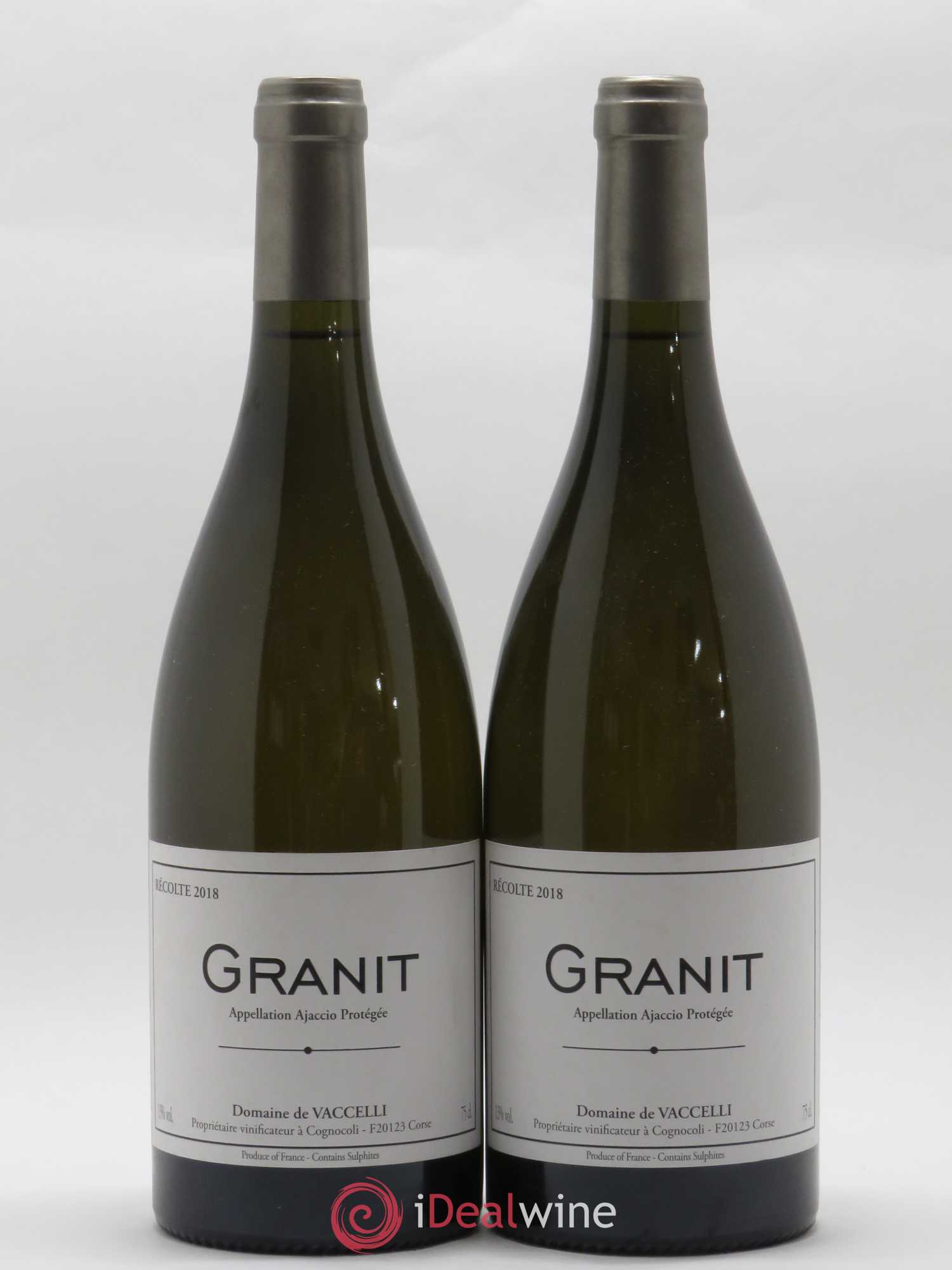 Ajaccio Domaine Vaccelli Granit 2018 - Posten von 2 Flaschen - 0