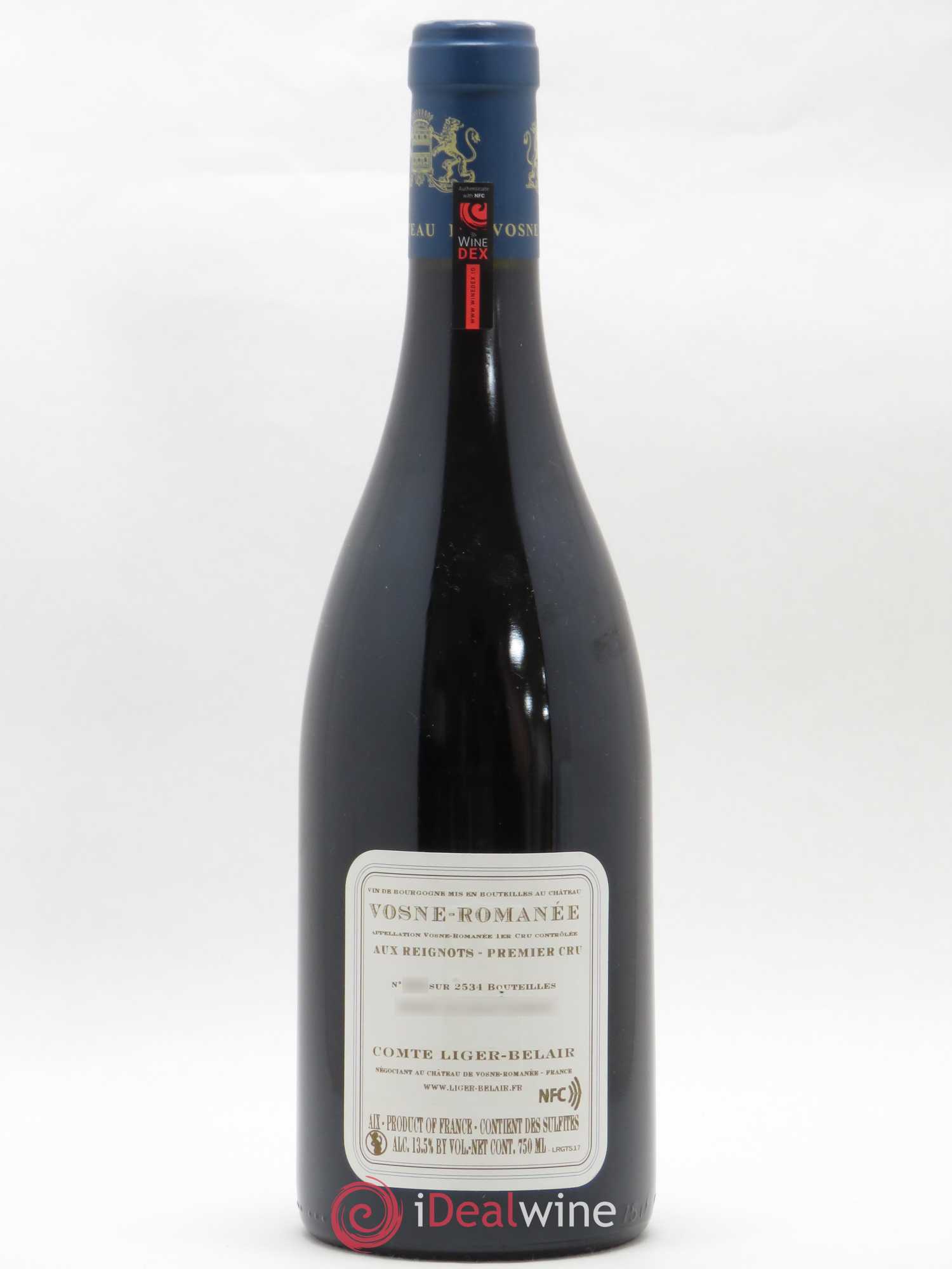Vosne-Romanée 1er Cru Aux Reignots Ch. de Vosne-Romanée Comte Liger-Belair (Domaine du) 2017 - Lot de 1 bouteille - 1