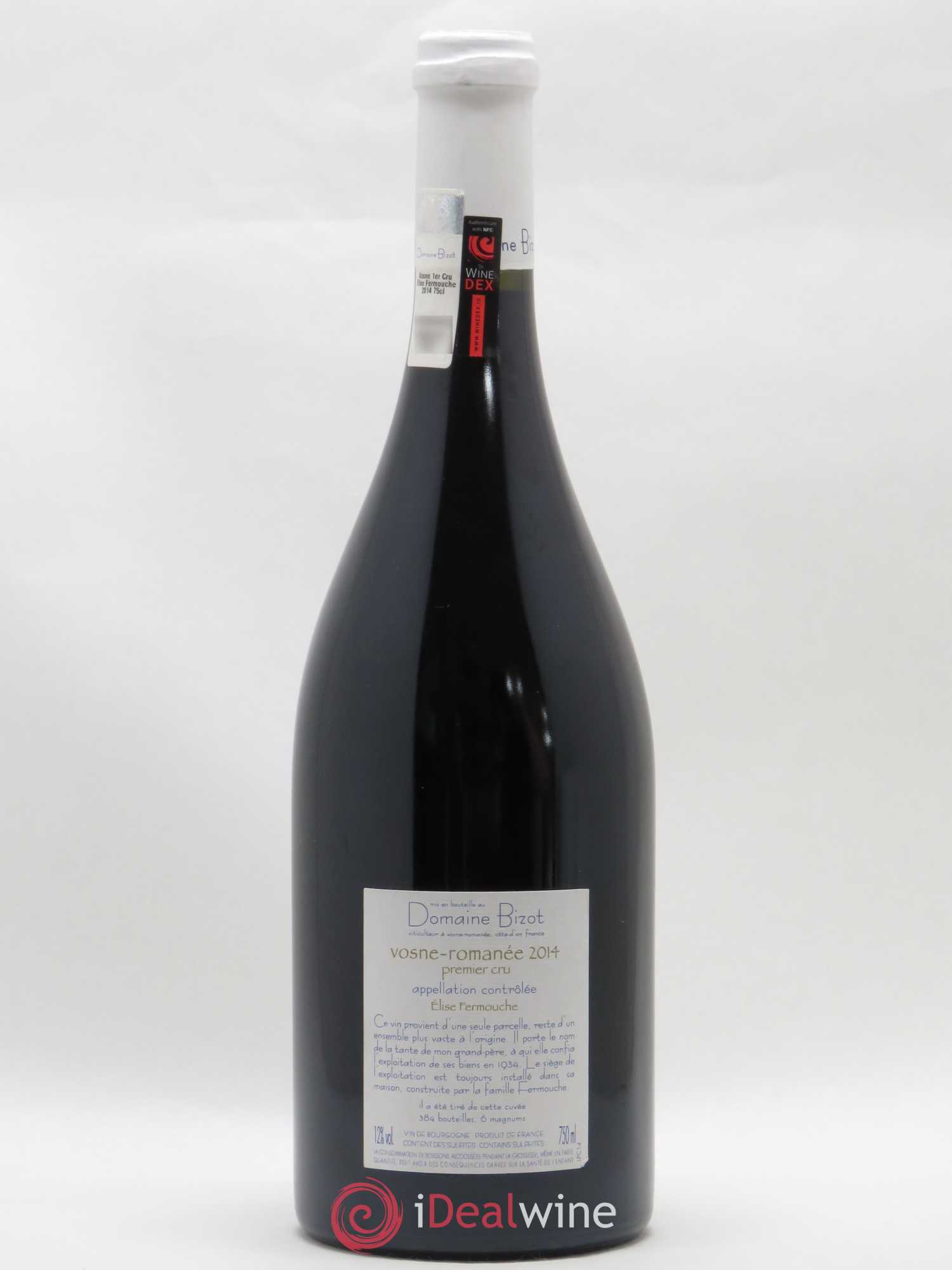 Vosne-Romanée 1er Cru Elise Fermouche Bizot (Domaine) 2014 - Lot de 1 bouteille - 1