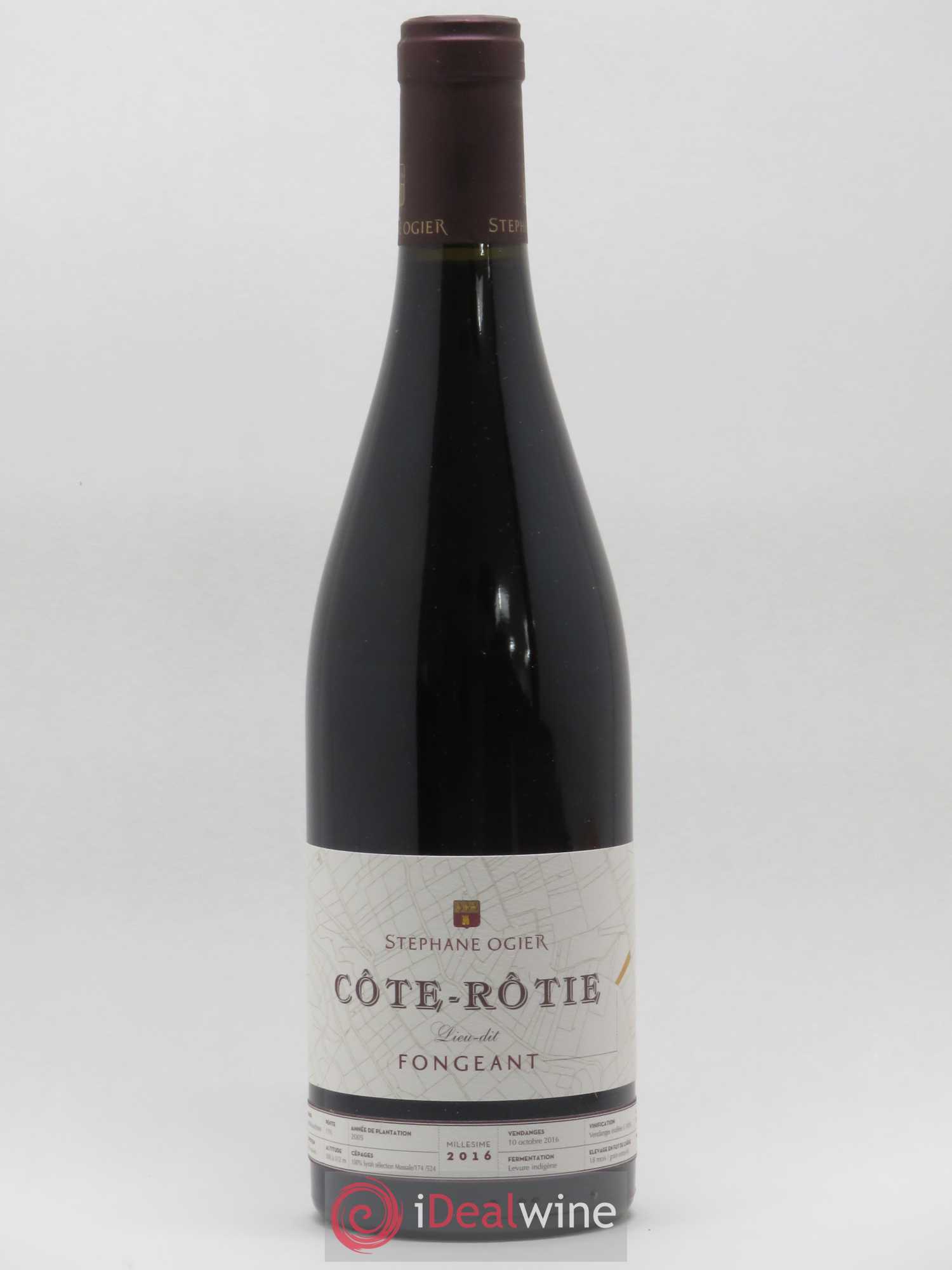 Côte-Rôtie Fongeant Stephane Ogier 2016 - Lot de 1 bouteille - 0