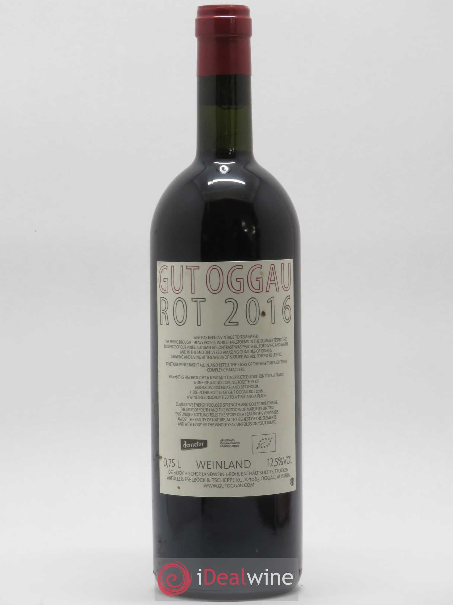 Autriche Burgenland Rot Gut Oggau 2016 - Posten von 1 Flasche - 1