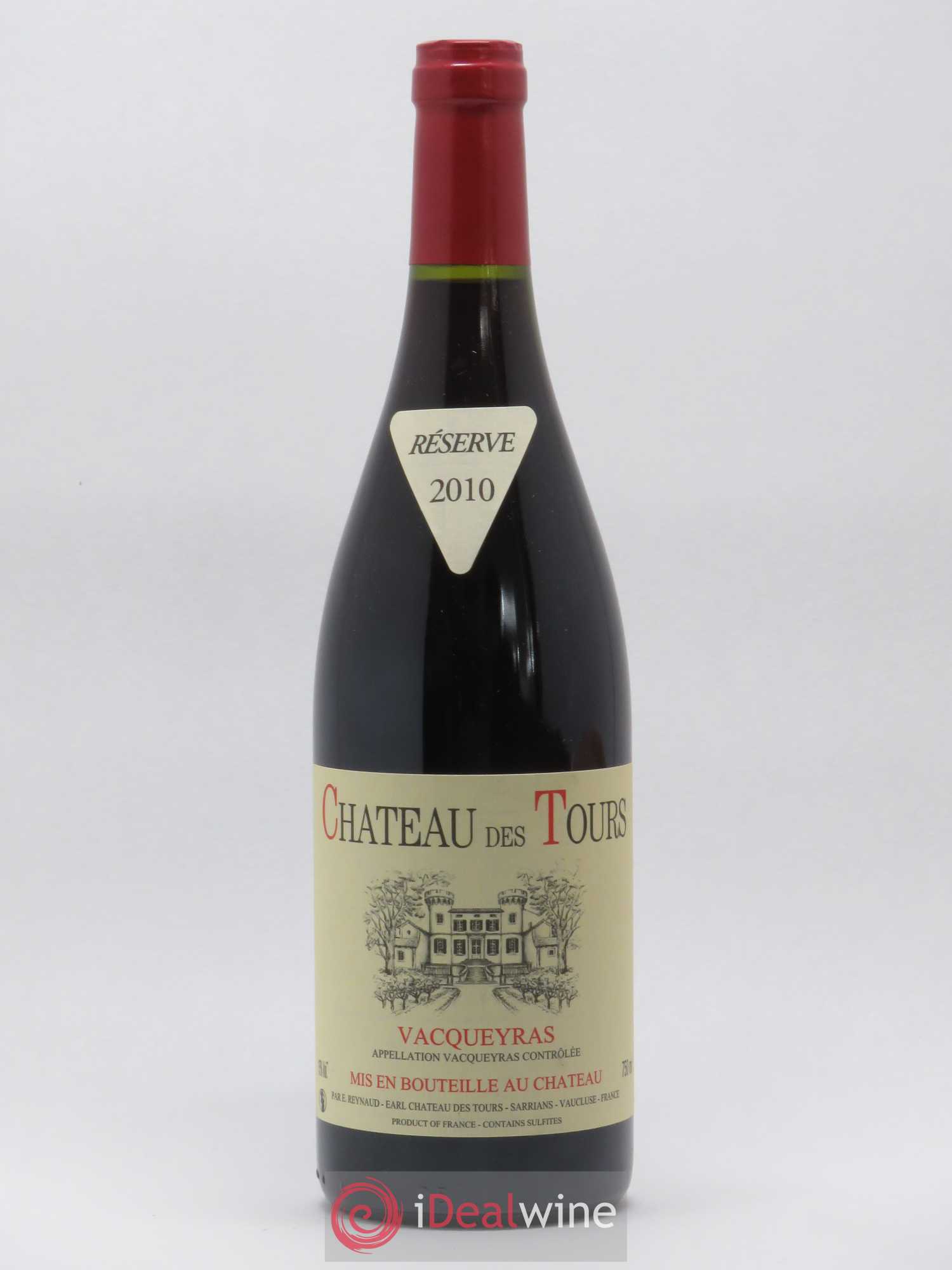 Vacqueyras Château des Tours Emmanuel Reynaud 2010 - Lot de 1 bouteille - 0
