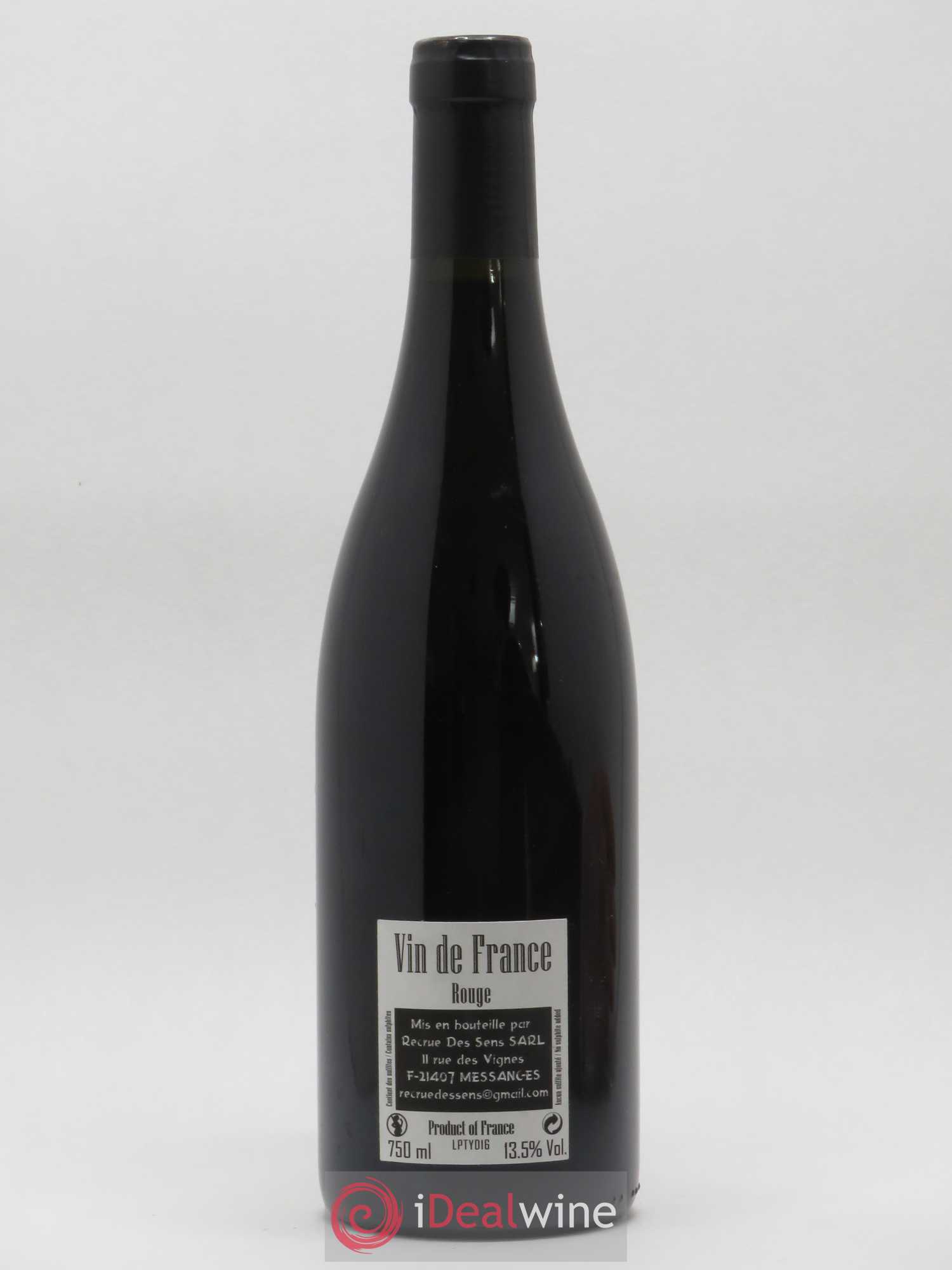 Vin de France Les Ponts Yann Durieux - Recrue des Sens 2016 - Lot de 1 bouteille - 1
