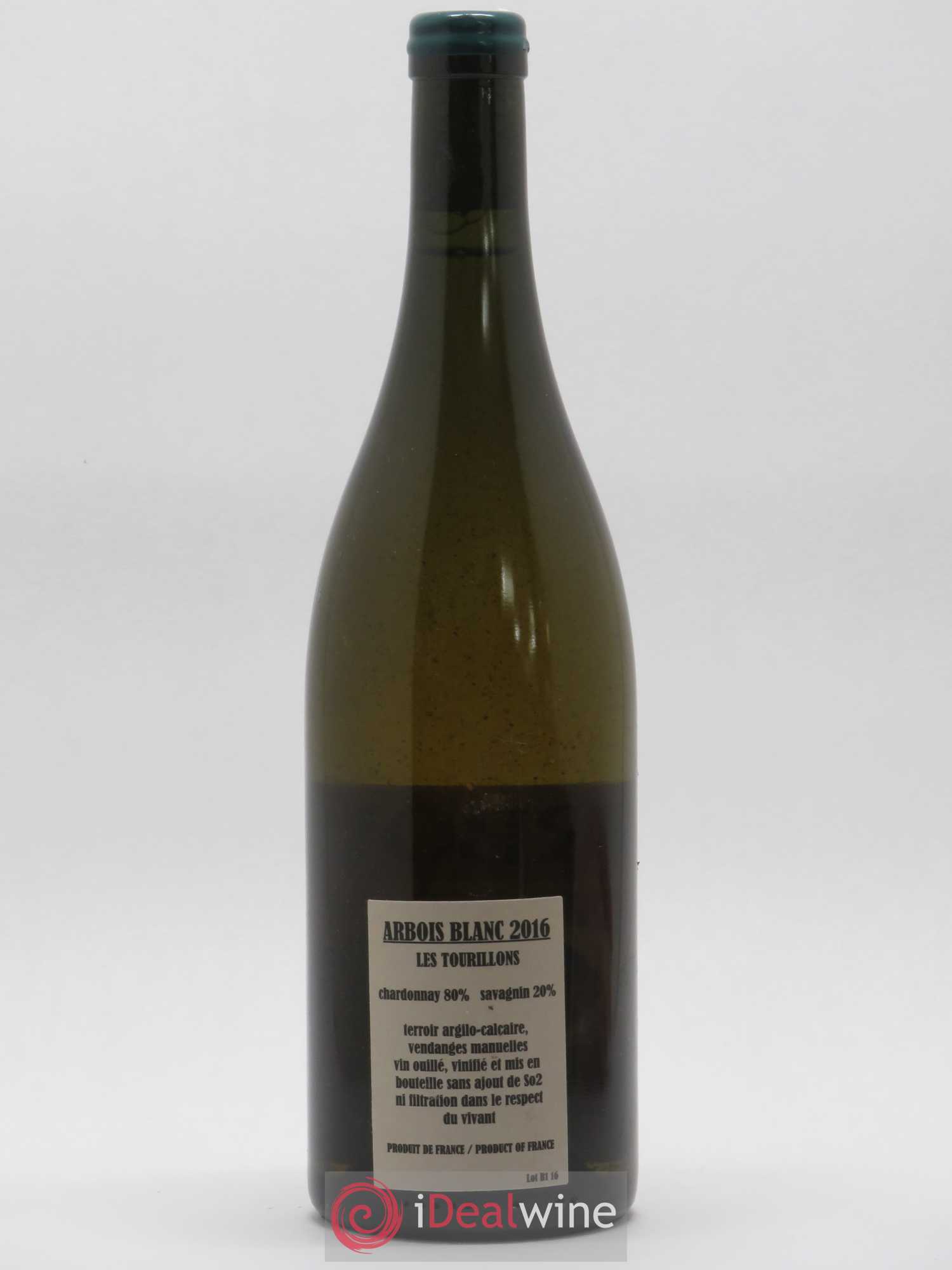 Arbois Chardonnay Savagnin Les Tourillons Adeline Houillon & Renaud Bruyère 2016 - Lot de 1 bouteille - 1