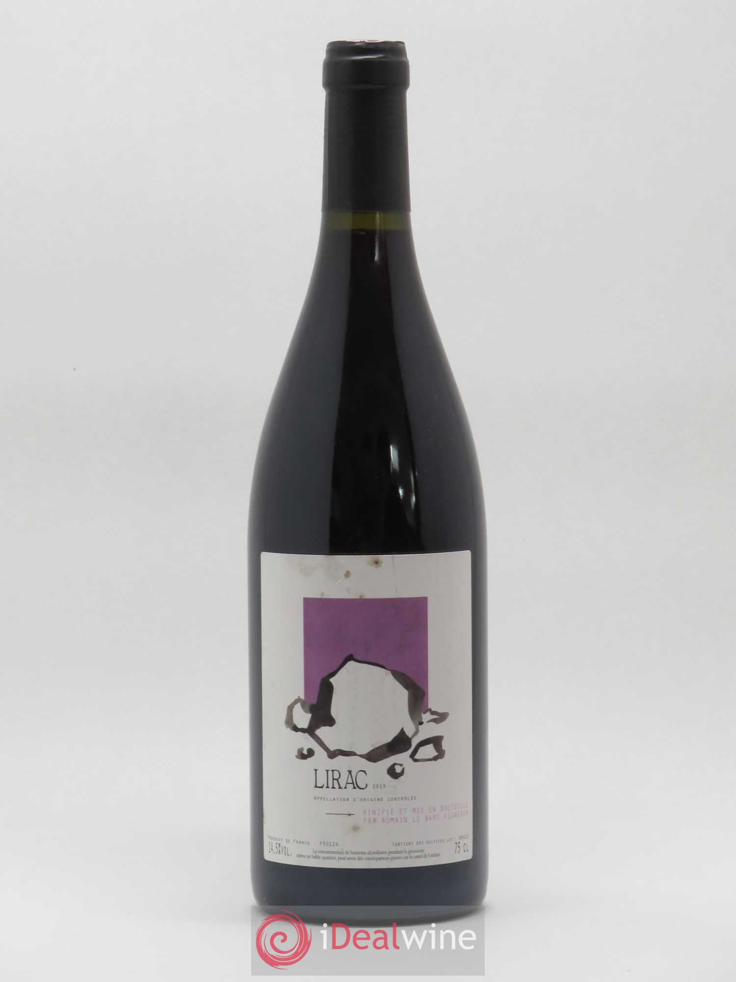 Lirac Romain Le Bars 2019 - Lot de 1 bouteille - 0
