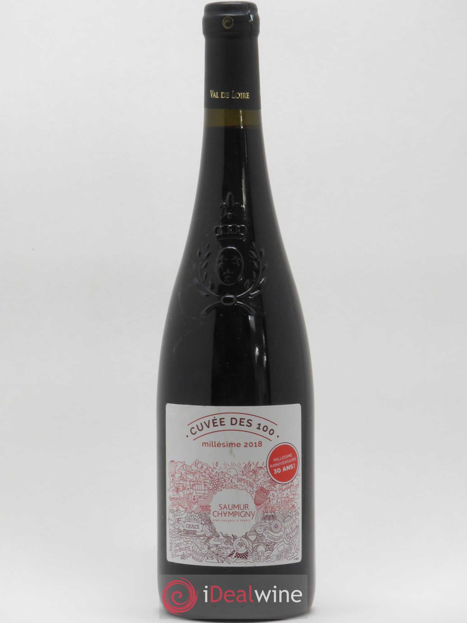 Saumur-Champigny Cuvee Des 100 Les Producteurs de Saumur Champigny (sans prix de réserve) 2018 - Posten von 1 Flasche - 0
