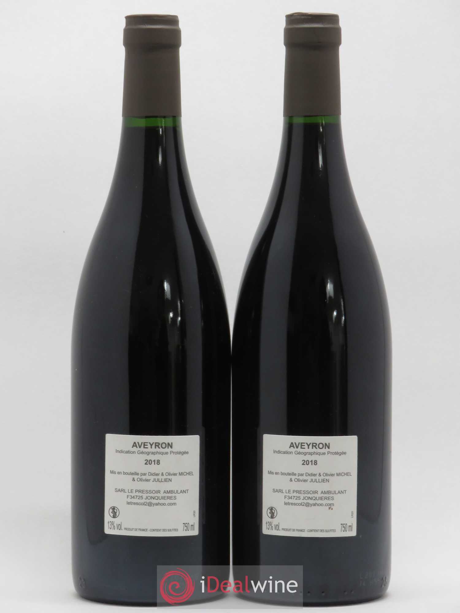 Aveyron Mas Jullien Le Trescol Olivier Jullien 2018 - Lot de 2 bouteilles - 1