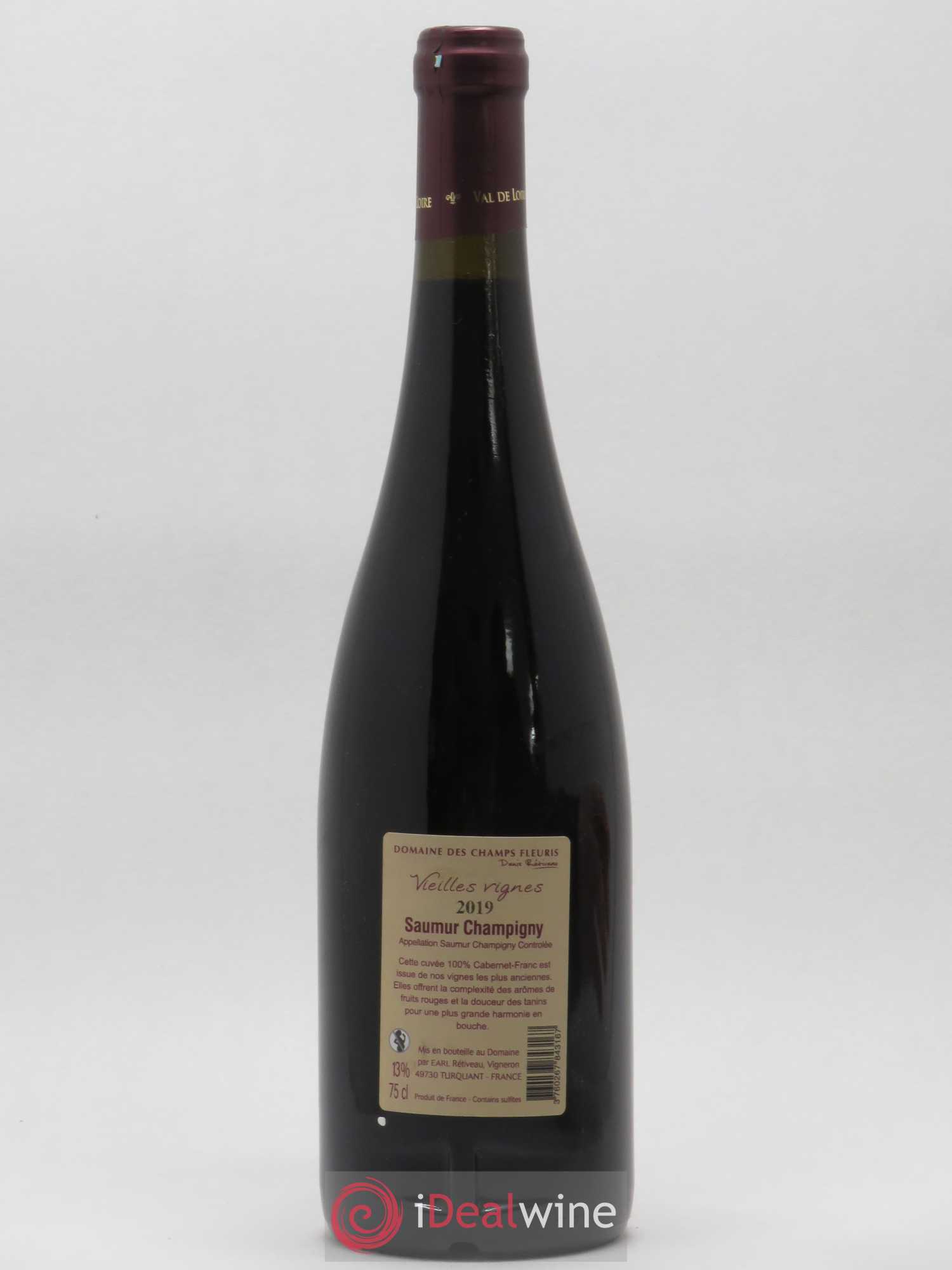 Saumur-Champigny Vieilles Vignes Domaine Des Champs Fleuris 2019 - Posten von 1 Flasche - 1