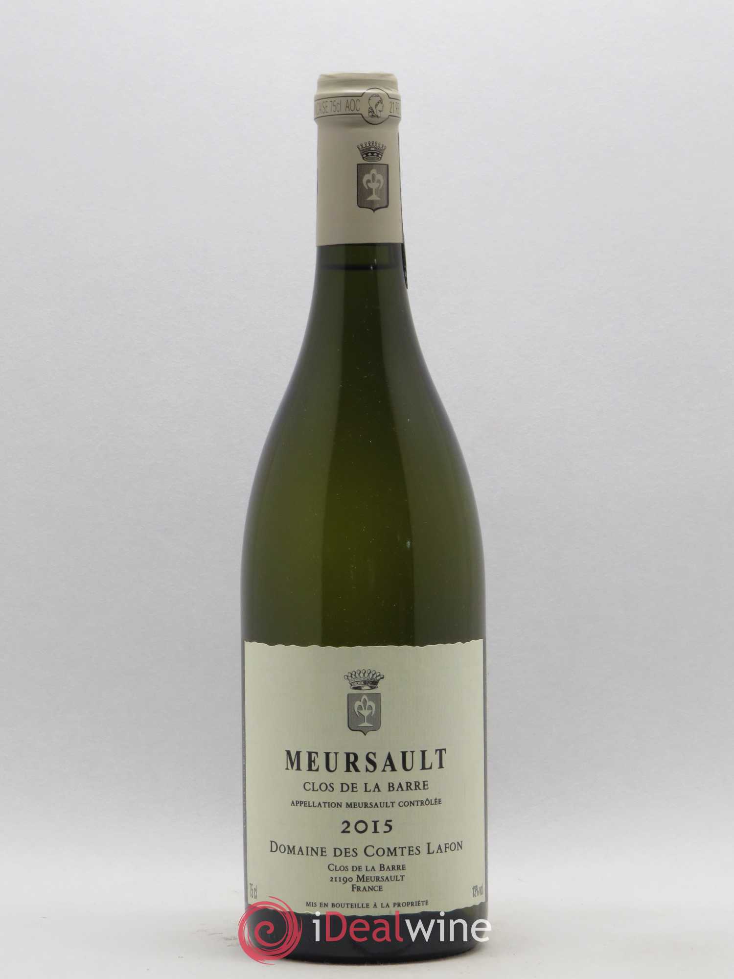 Meursault Clos de la Barre Comtes Lafon (Domaine des) 2015 - Lot de 1 bouteille - 0