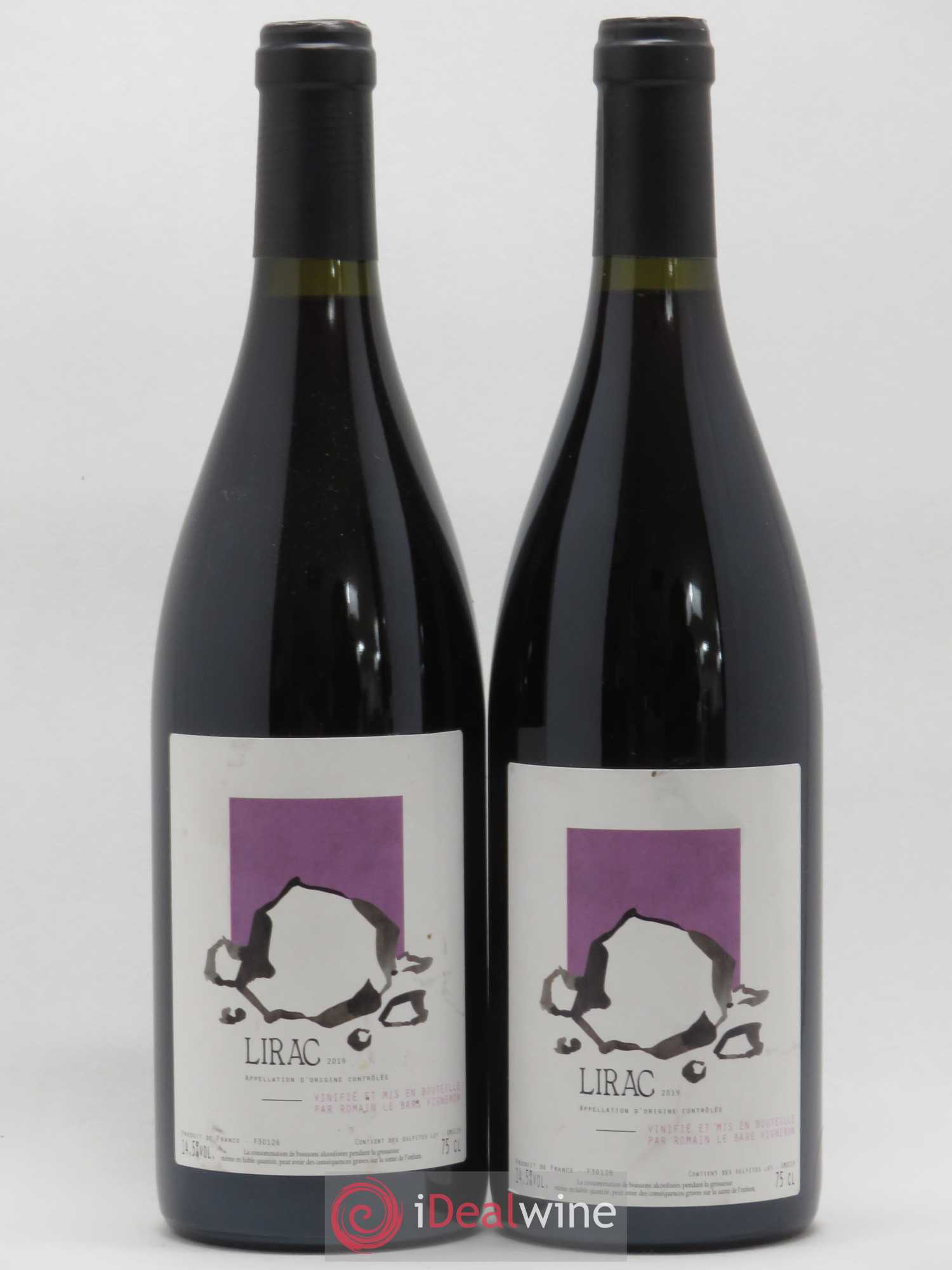 Lirac Romain Le Bars 2019 - Lot de 2 bouteilles - 0