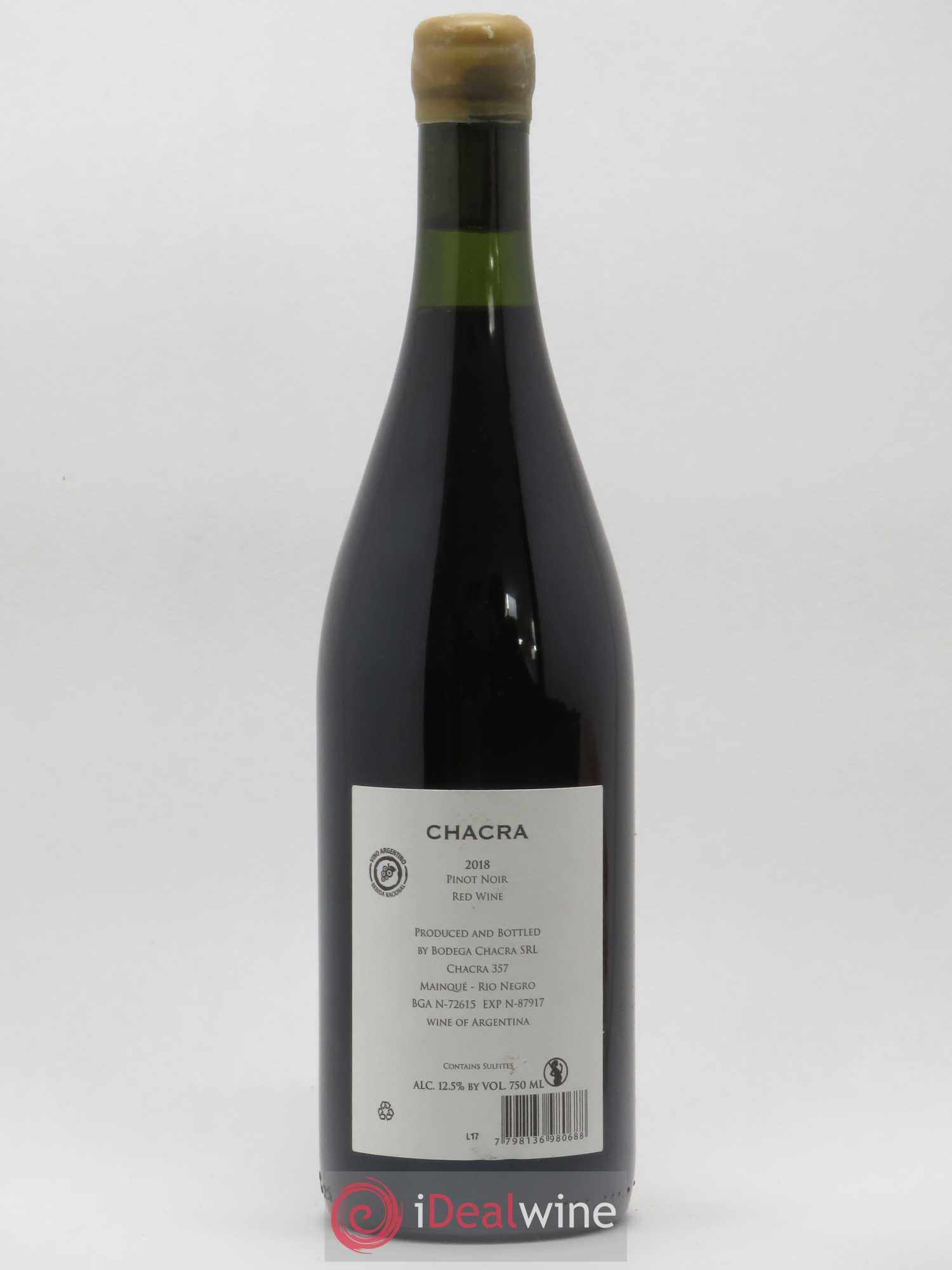 Vins Etrangers Patagonia Pinot Noir Treinta y Dos Bodega Chacra 2018 - Lot of 1 bottle - 1